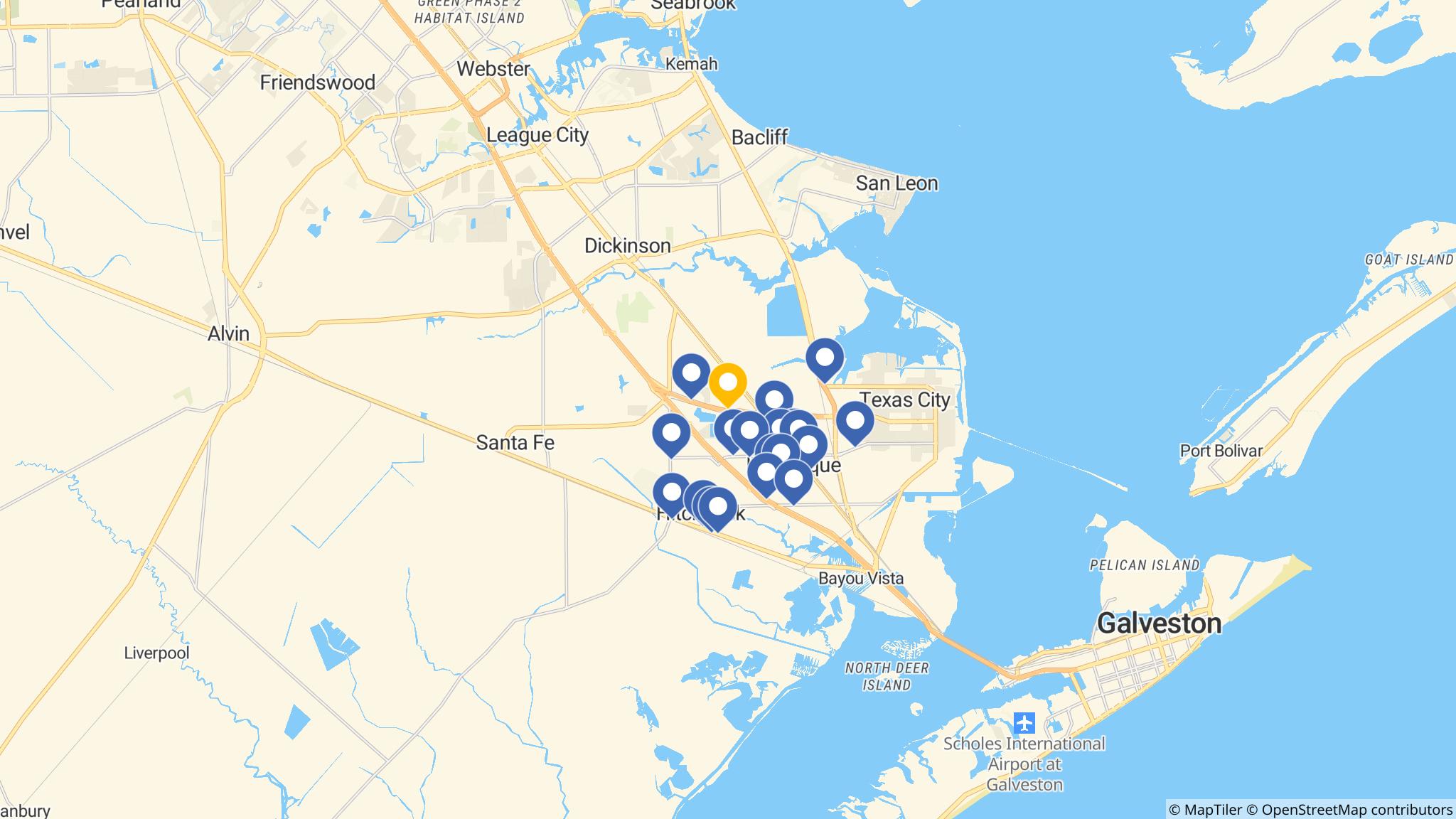 Street map of the ATM area