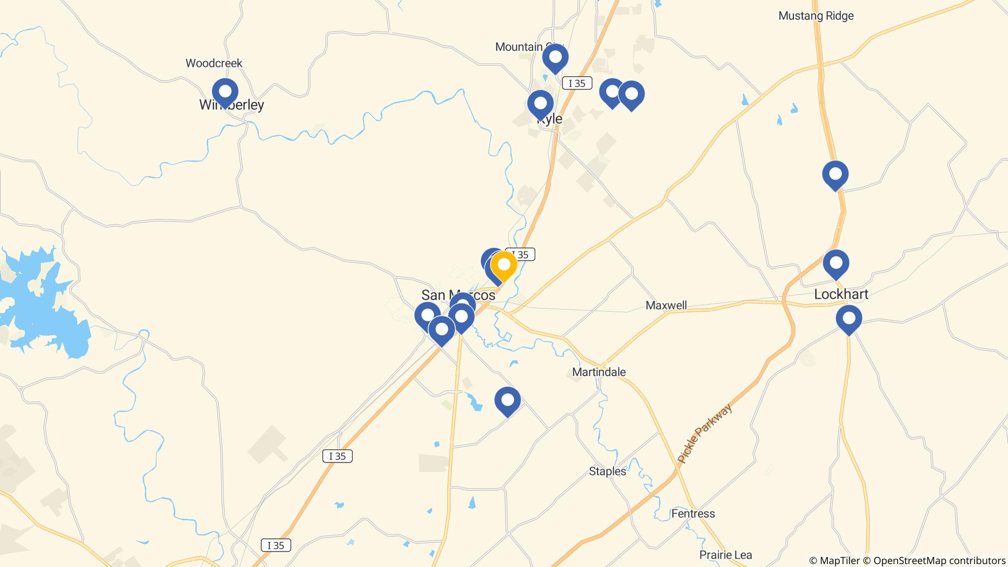 Street map of the ATM area