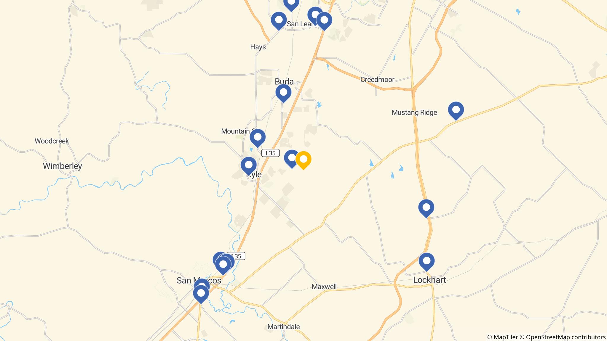 Street map of the ATM area