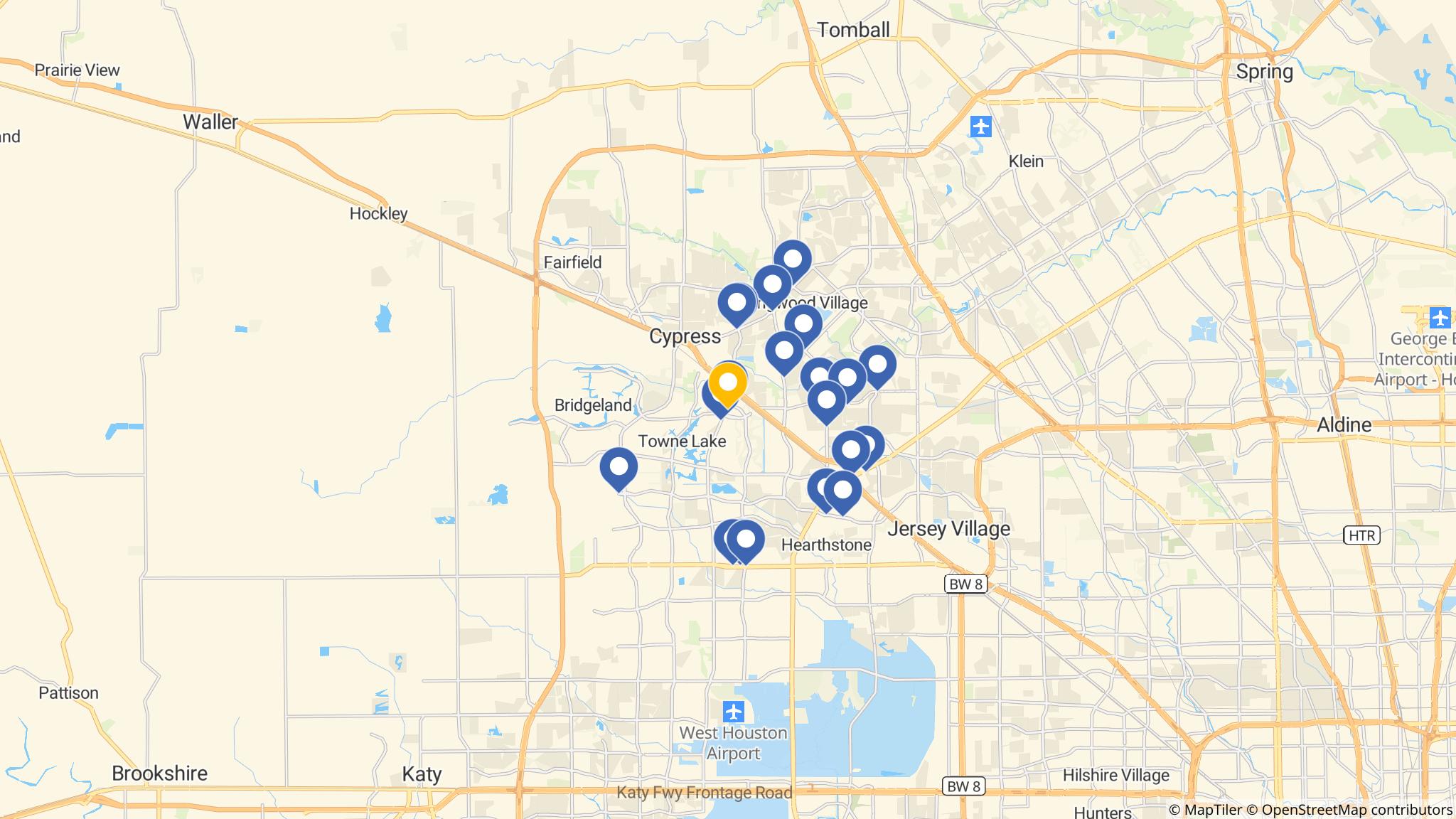 Street map of the ATM area