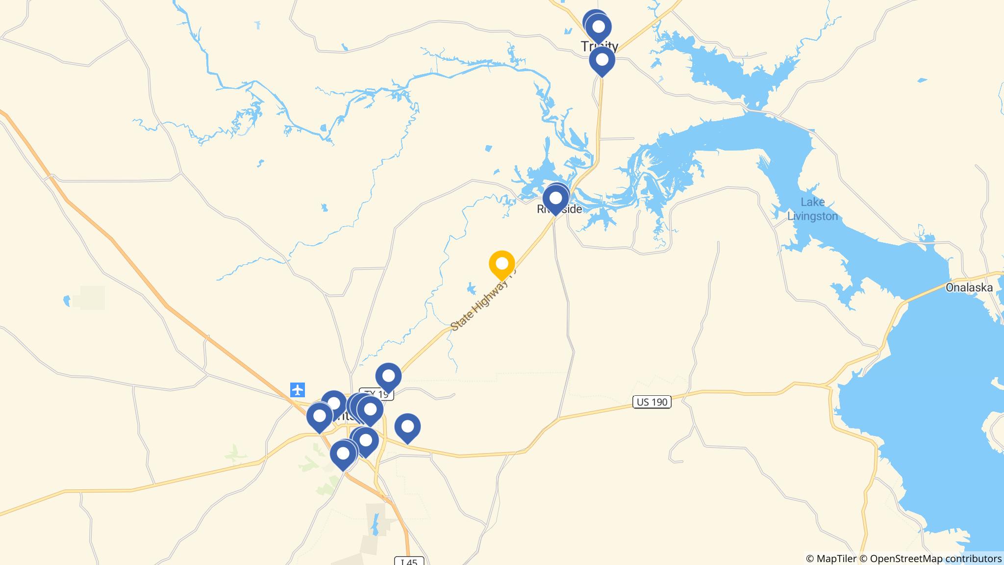 Street map of the ATM area