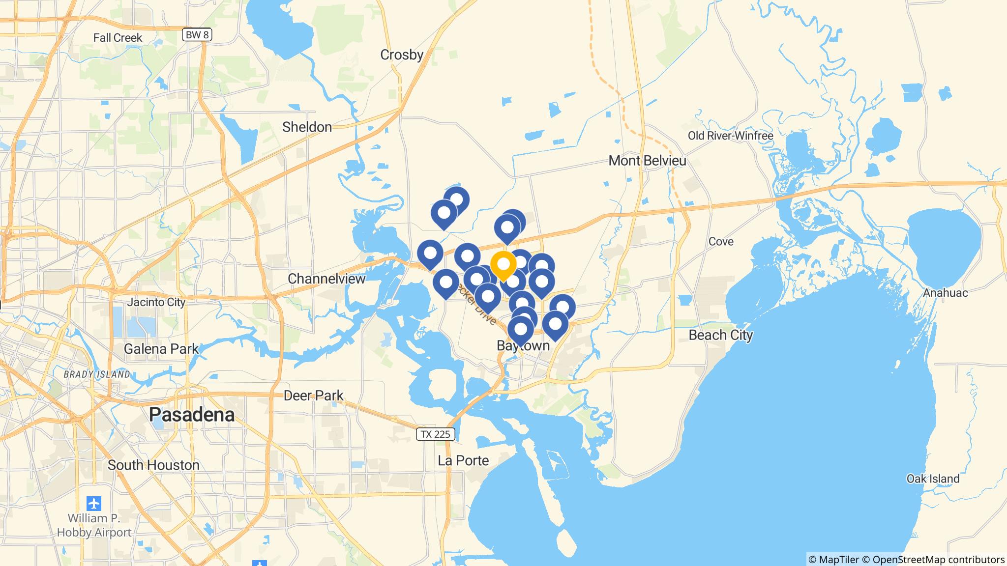 Street map of the ATM area