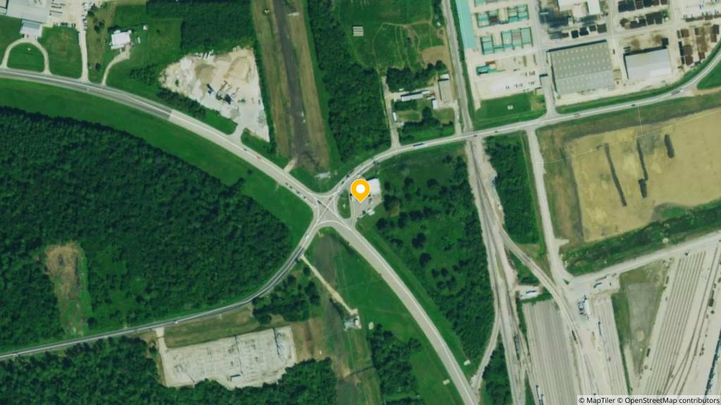 Satellite photo of the location