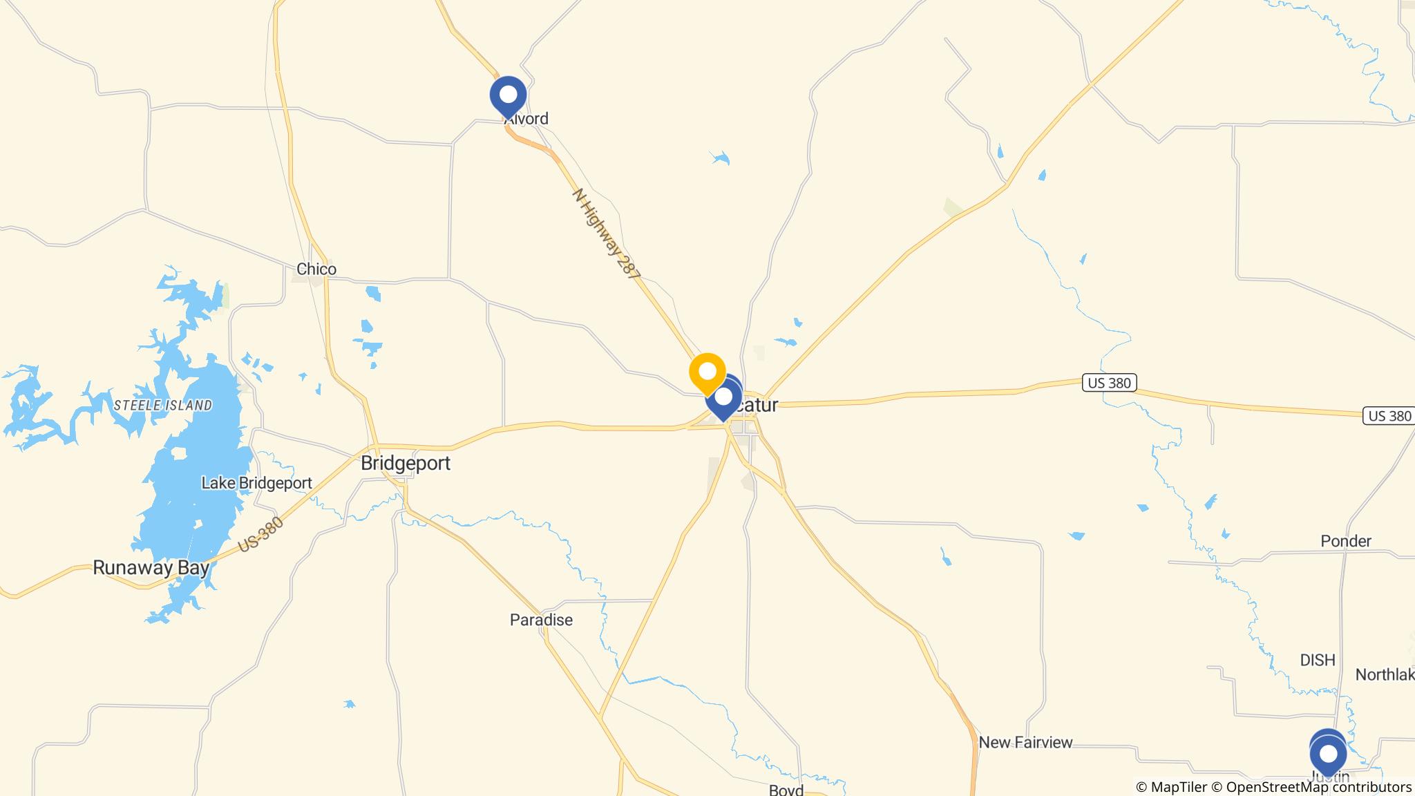 Street map of the ATM area