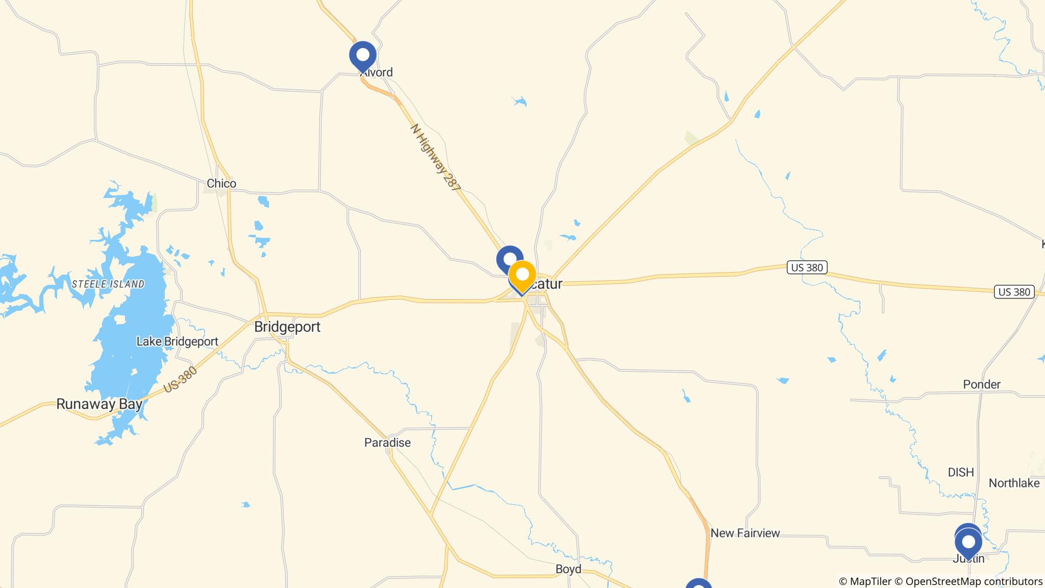 Street map of the ATM area