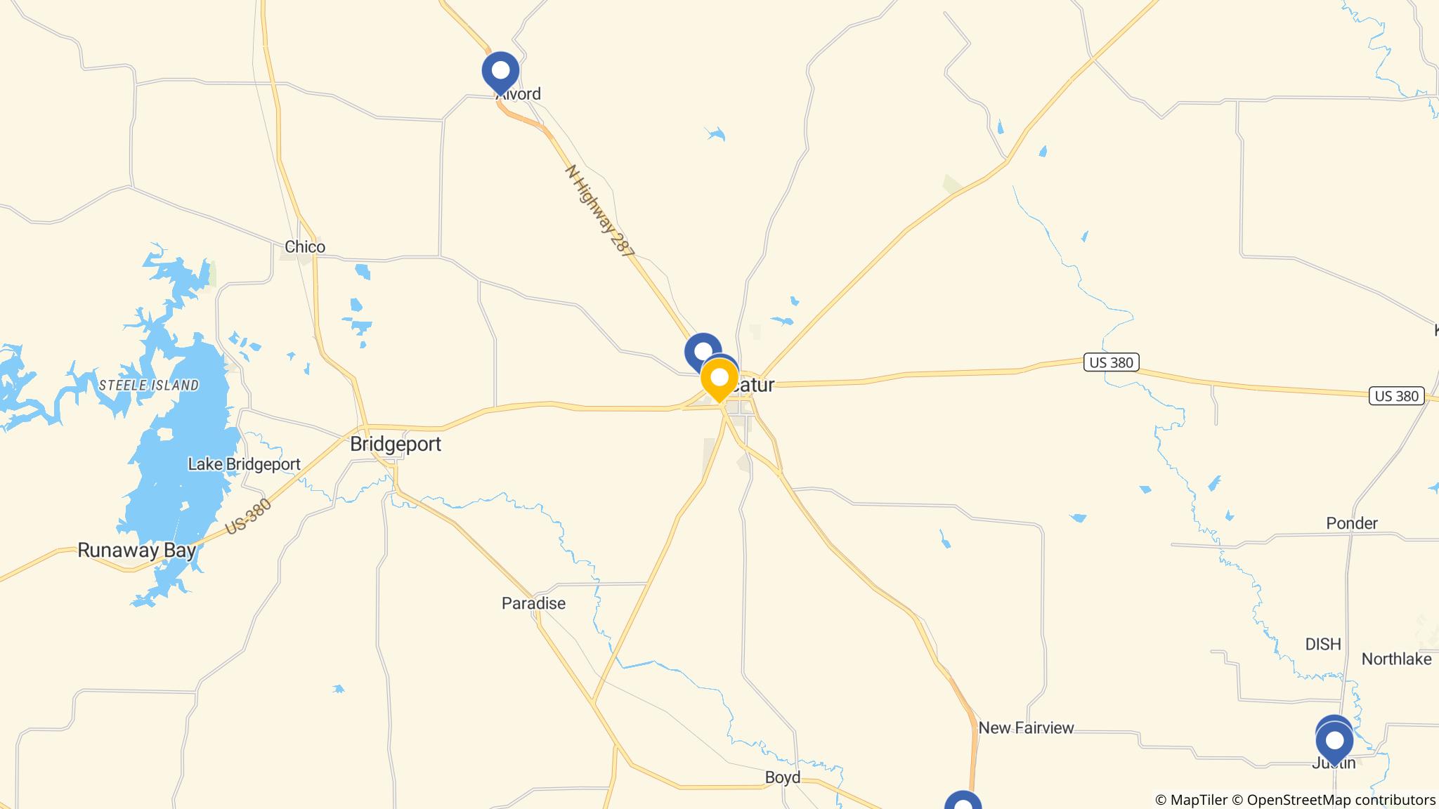 Street map of the ATM area