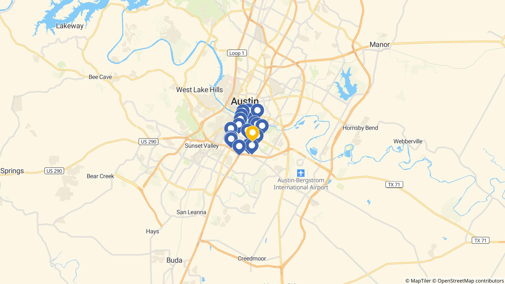 Street map of the ATM area