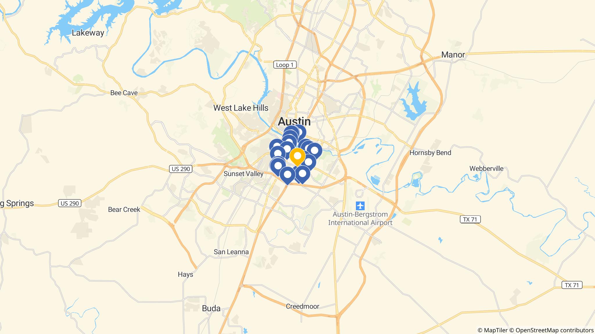 Street map of the ATM area