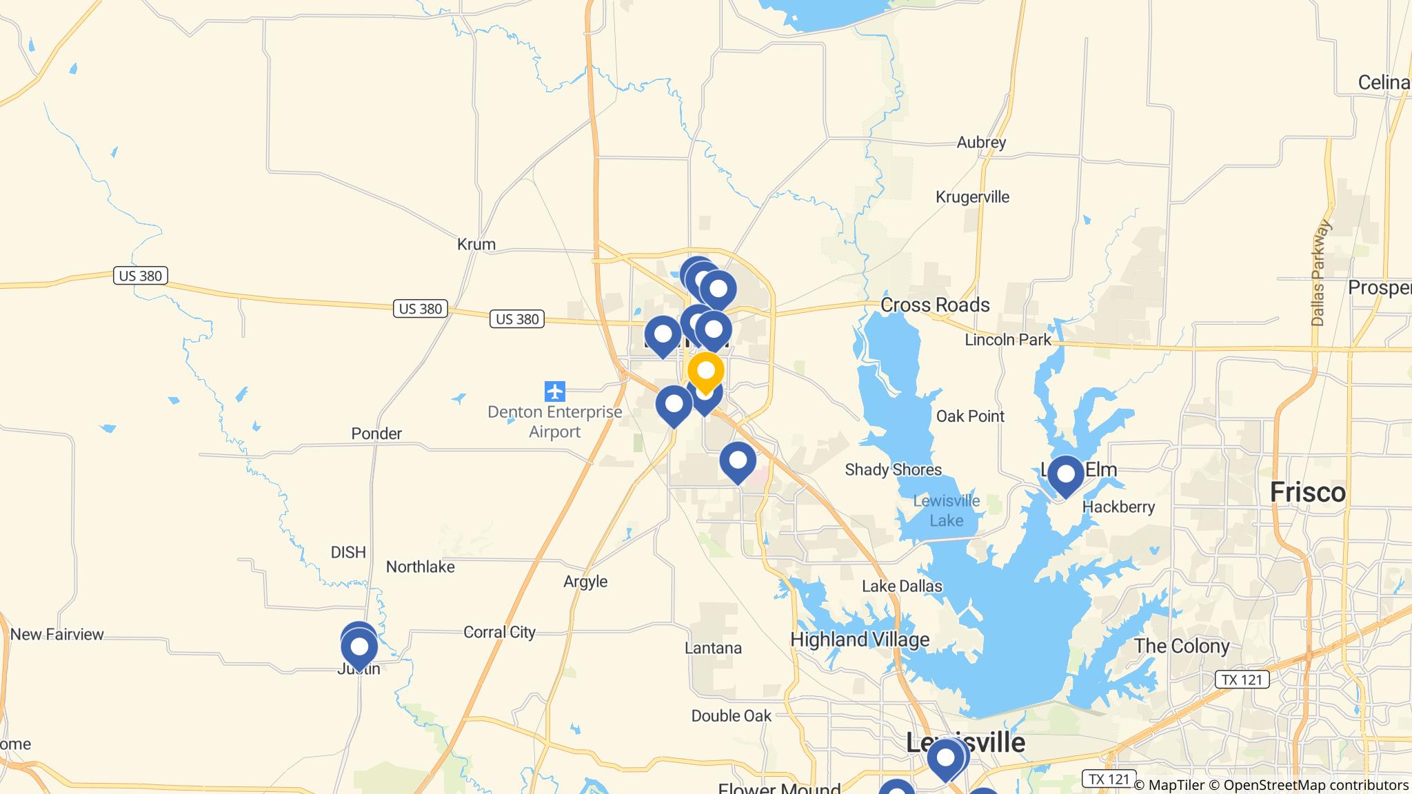 Street map of the ATM area