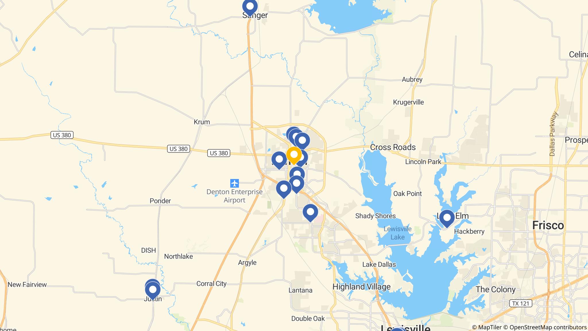 Street map of the ATM area