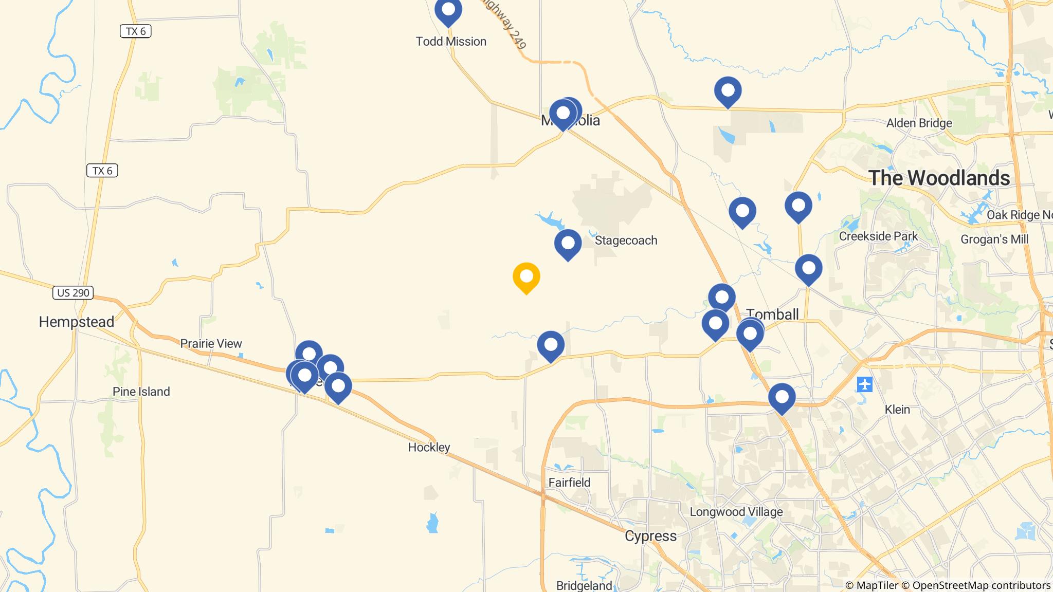 Street map of the ATM area