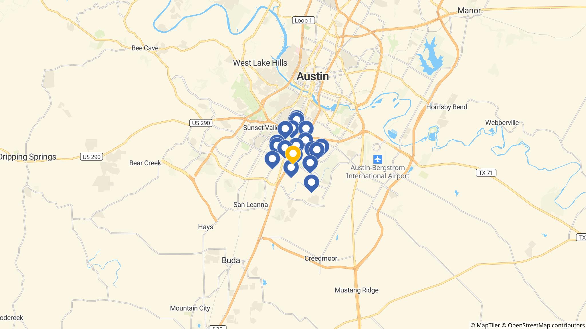 Street map of the ATM area