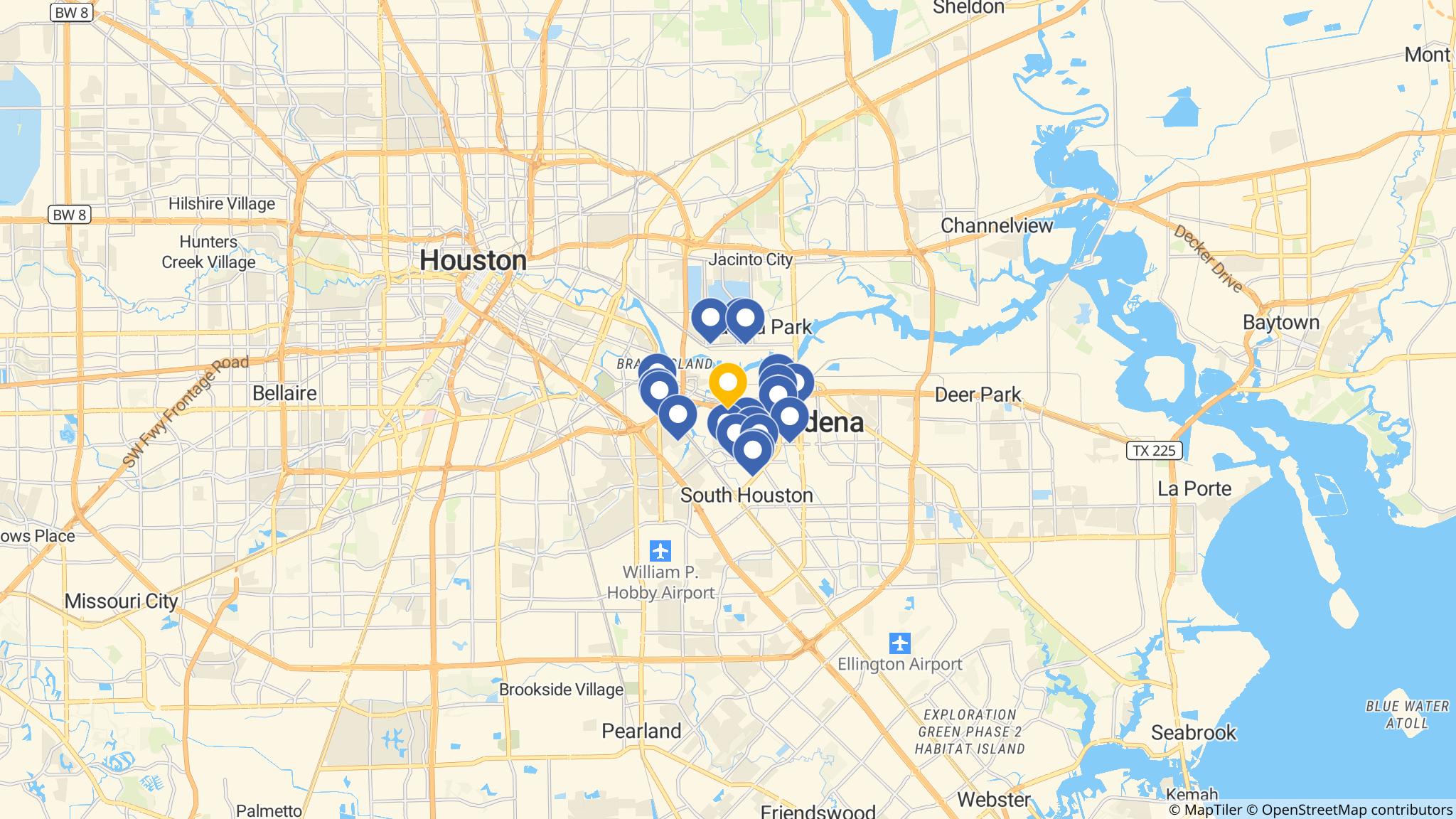 Street map of the ATM area