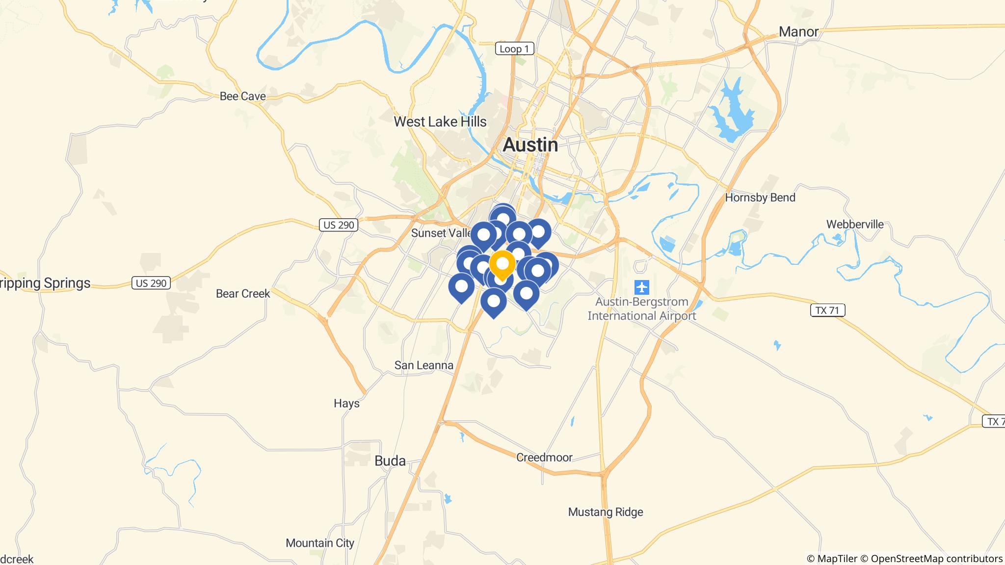 Street map of the ATM area