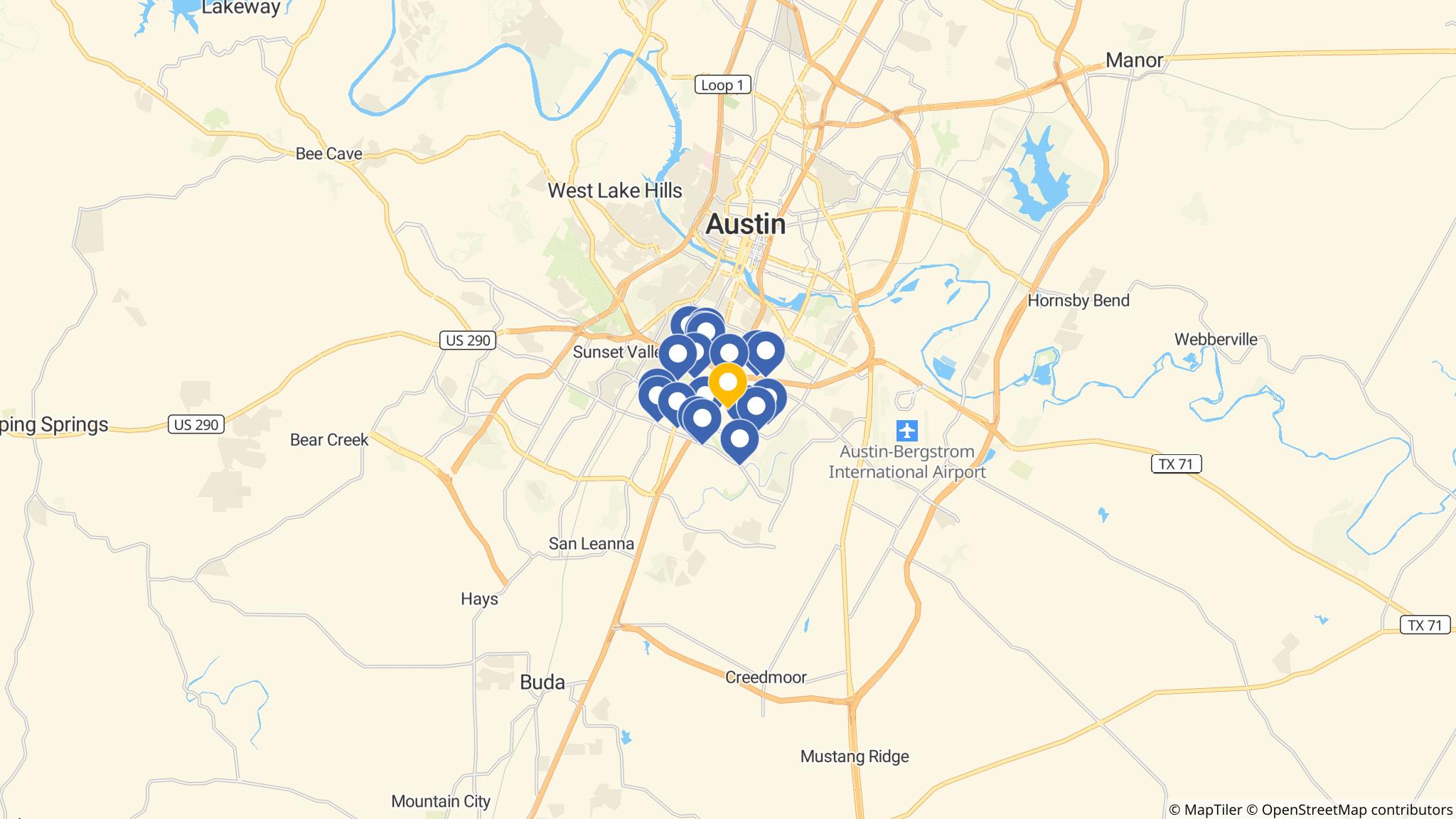 Street map of the ATM area
