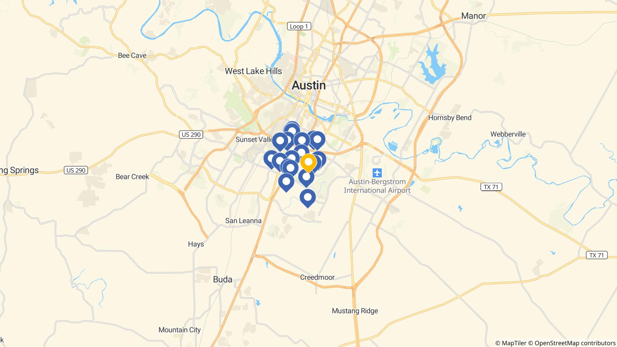Street map of the ATM area