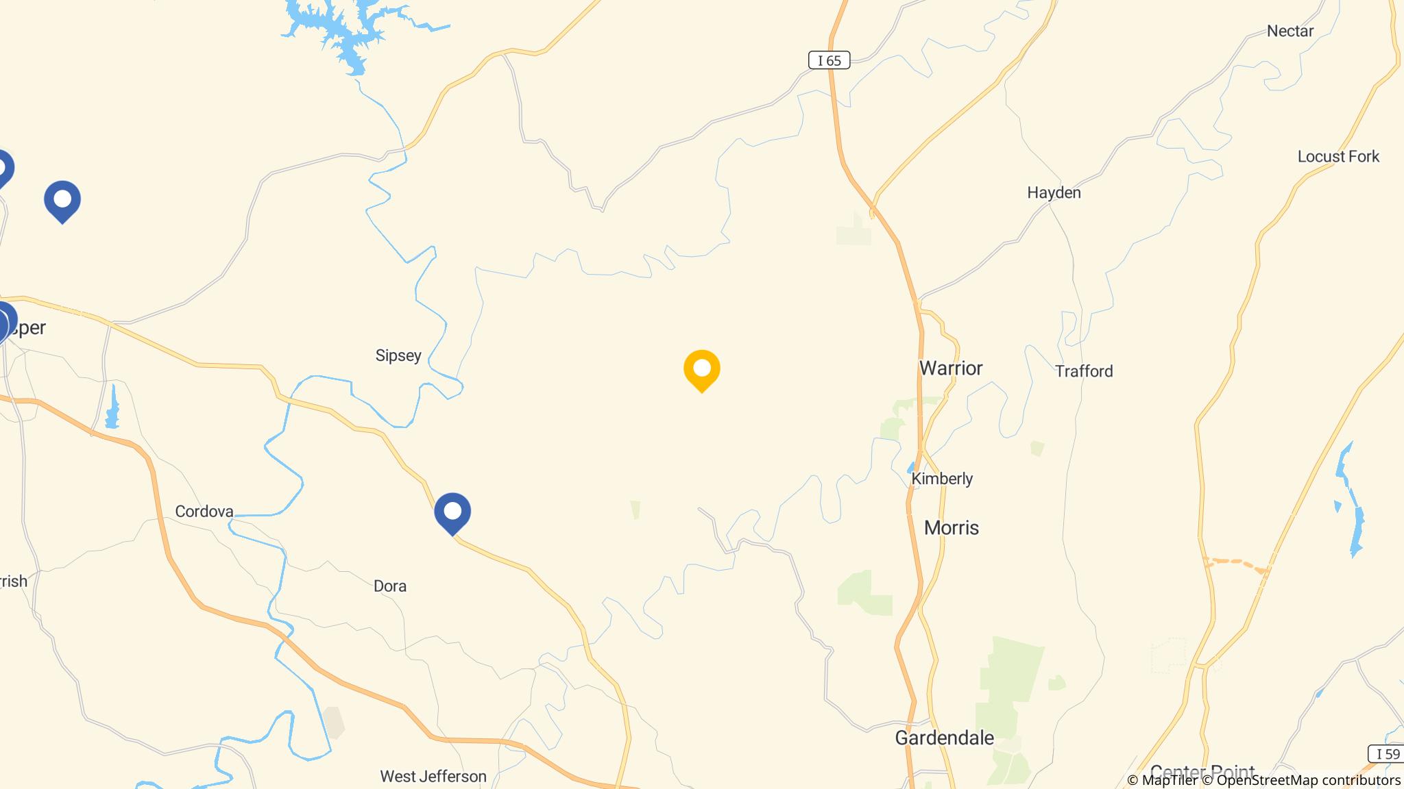 Street map of the ATM area