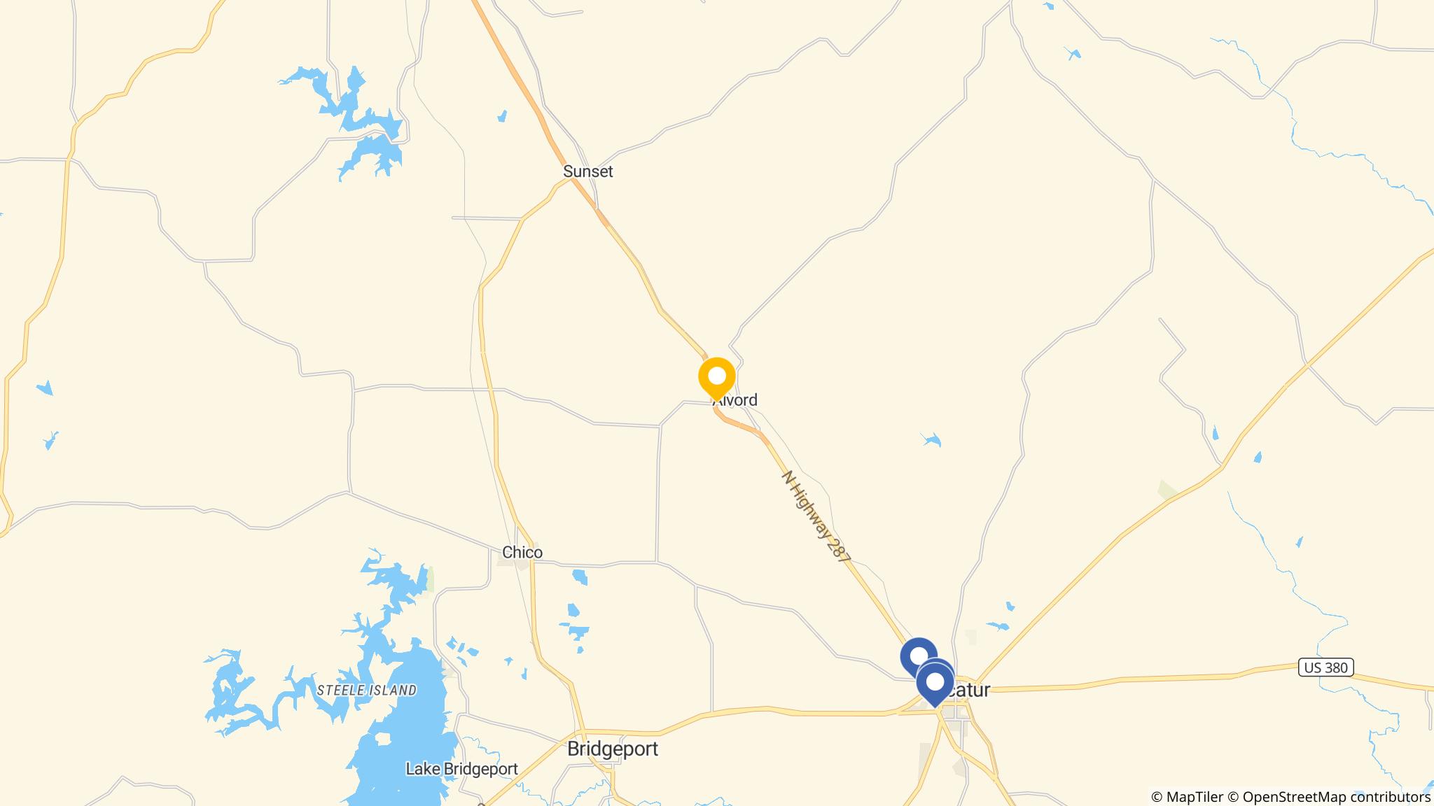 Street map of the ATM area