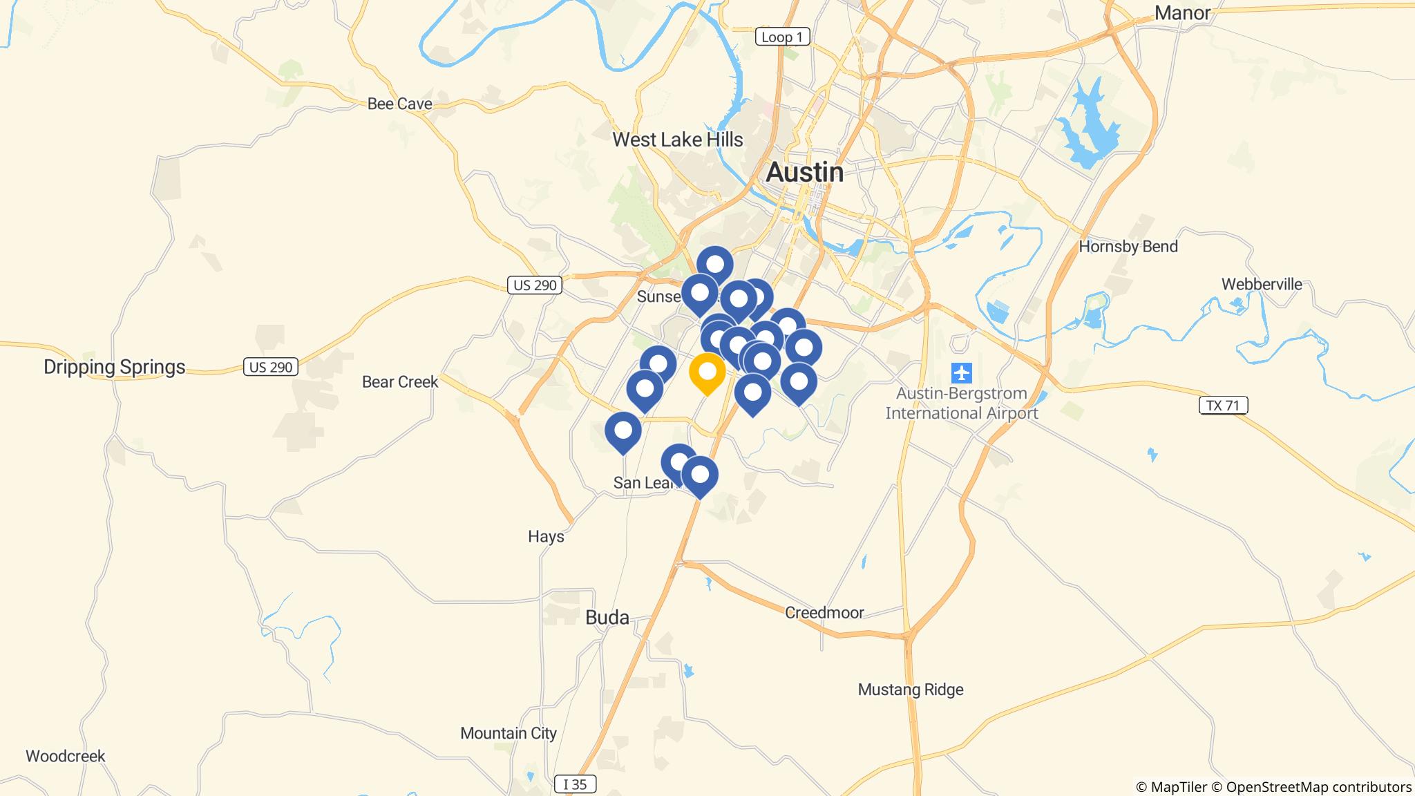 Street map of the ATM area