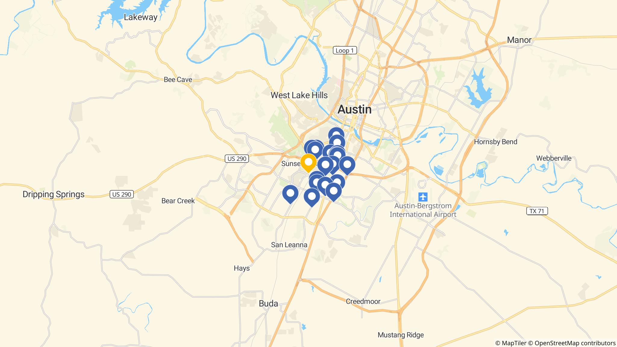 Street map of the ATM area