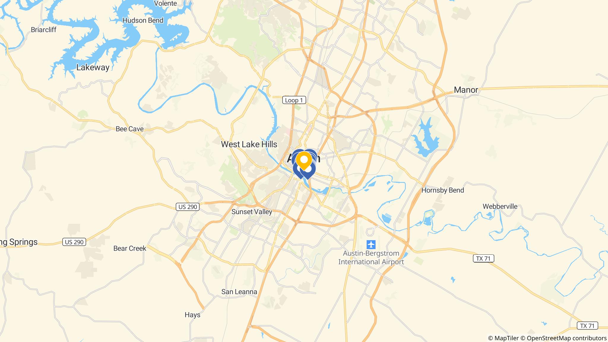 Street map of the ATM area