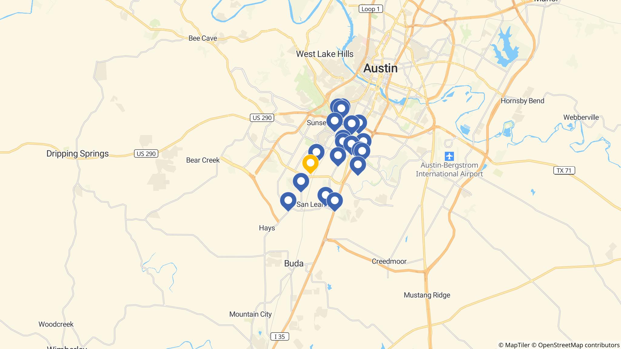 Street map of the ATM area