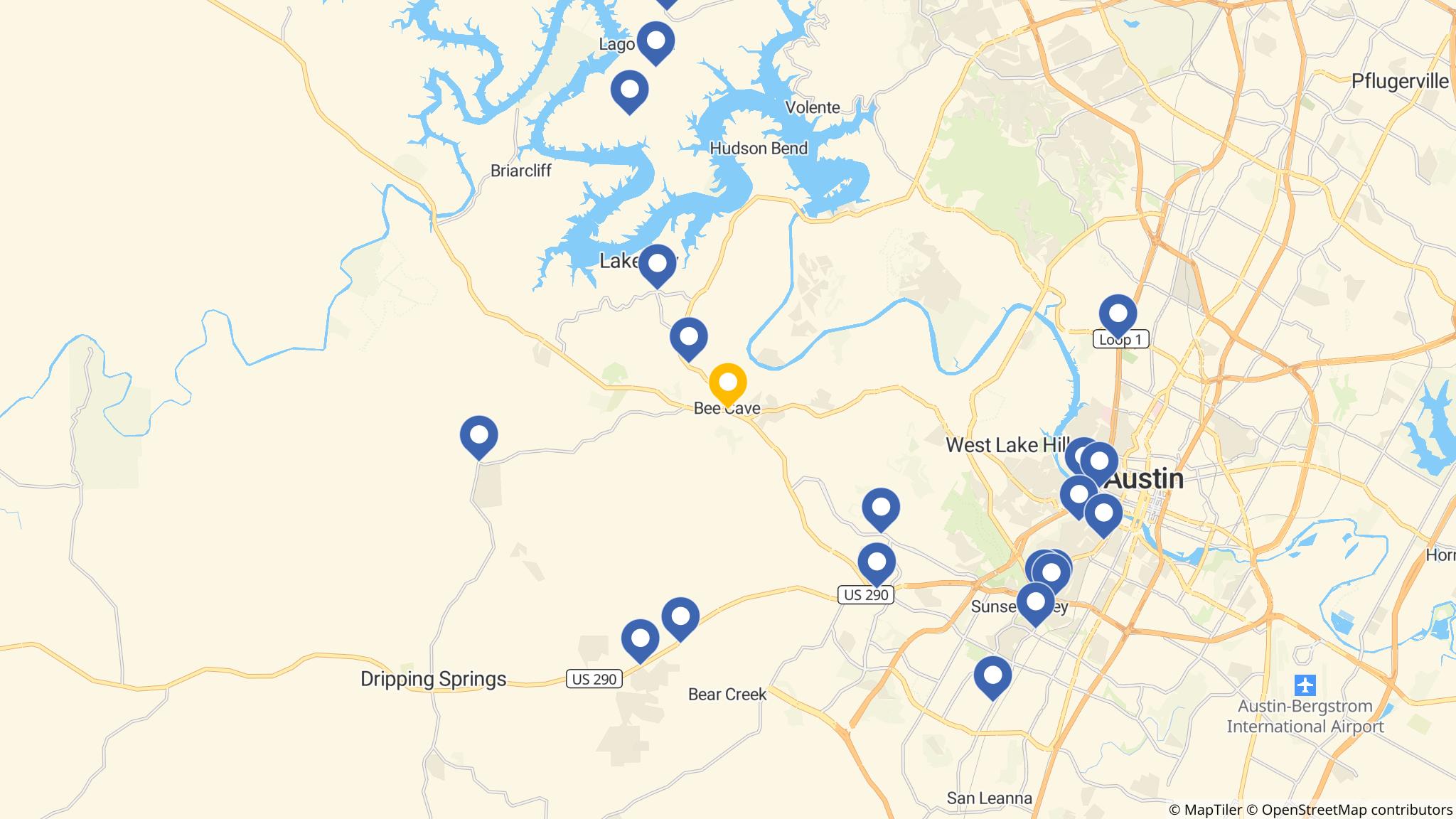 Street map of the ATM area