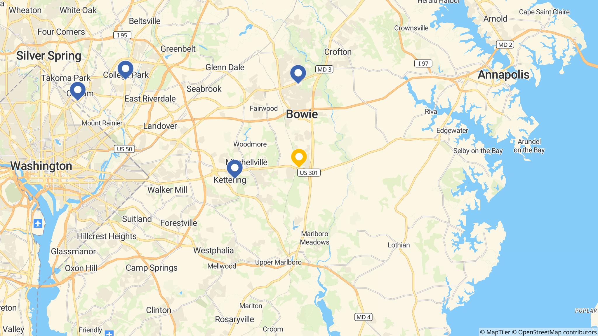 Street map of the ATM area