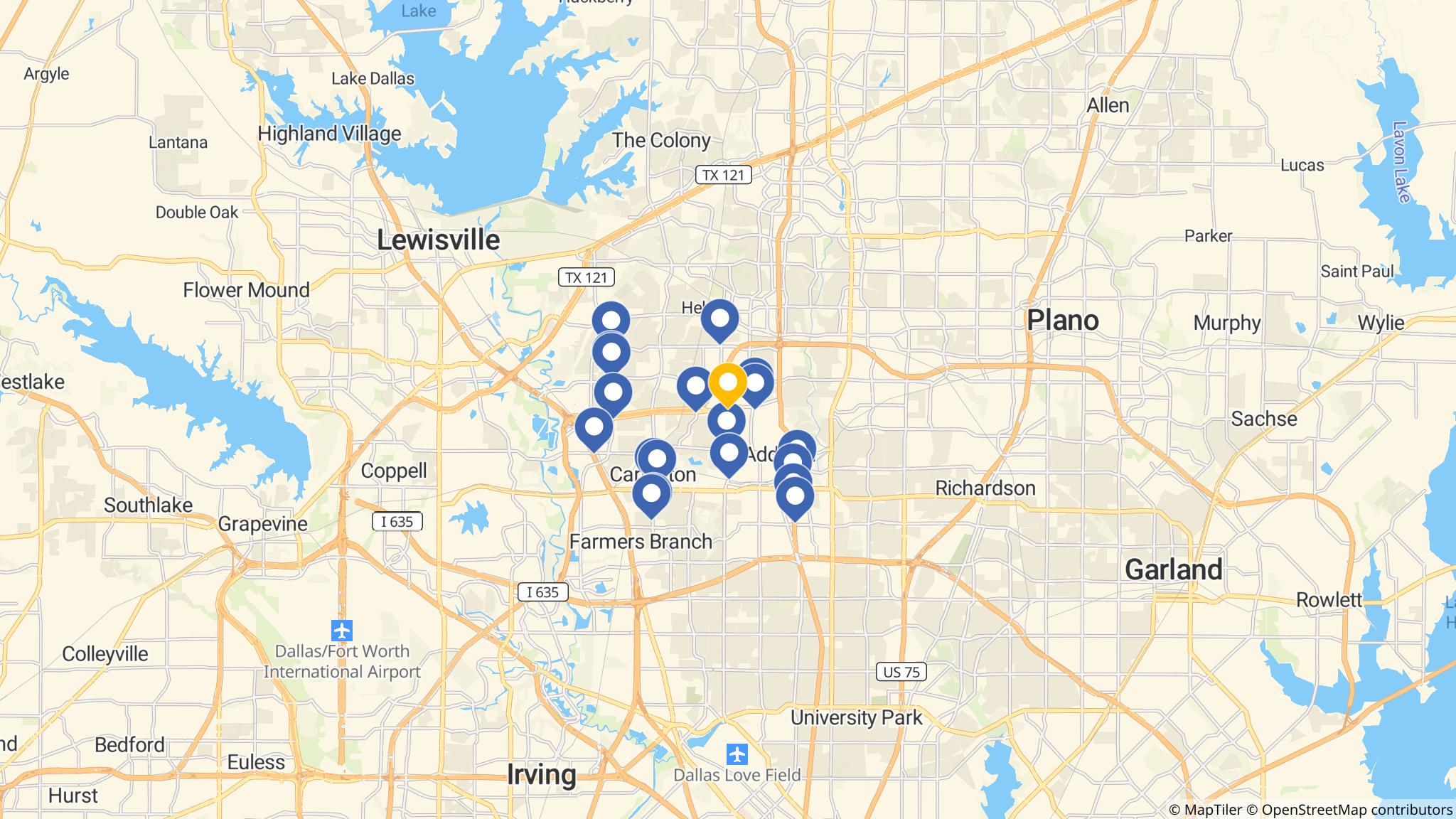 Street map of the ATM area