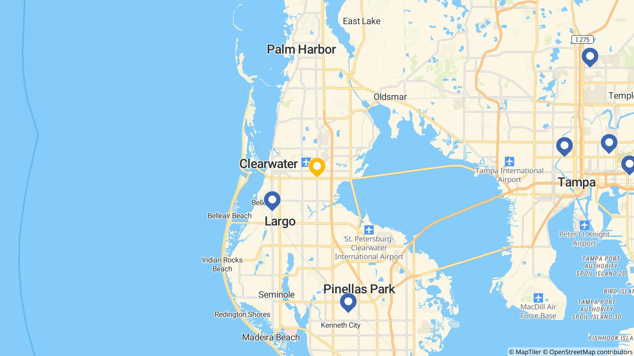 Street map of the ATM area