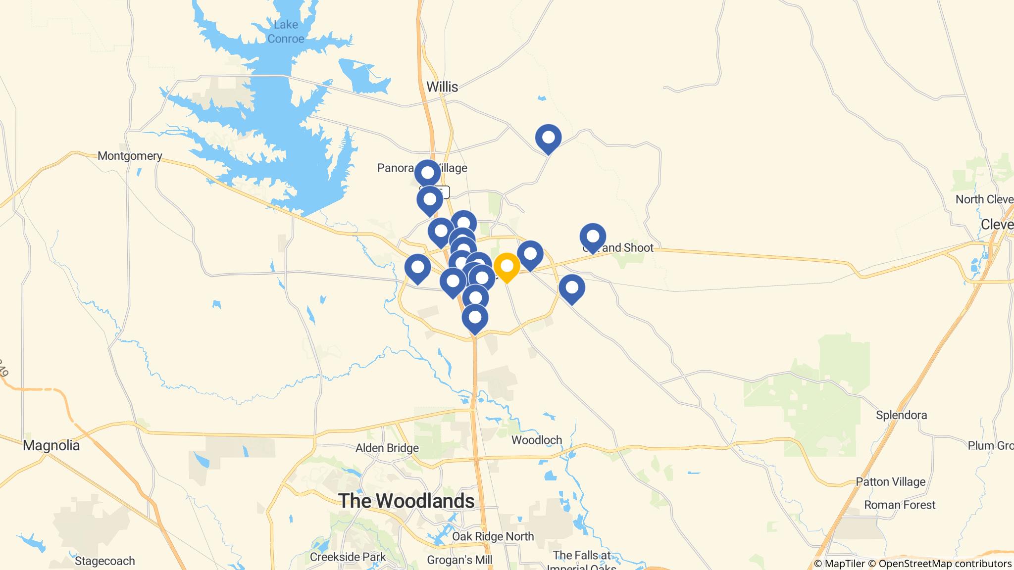 Street map of the ATM area