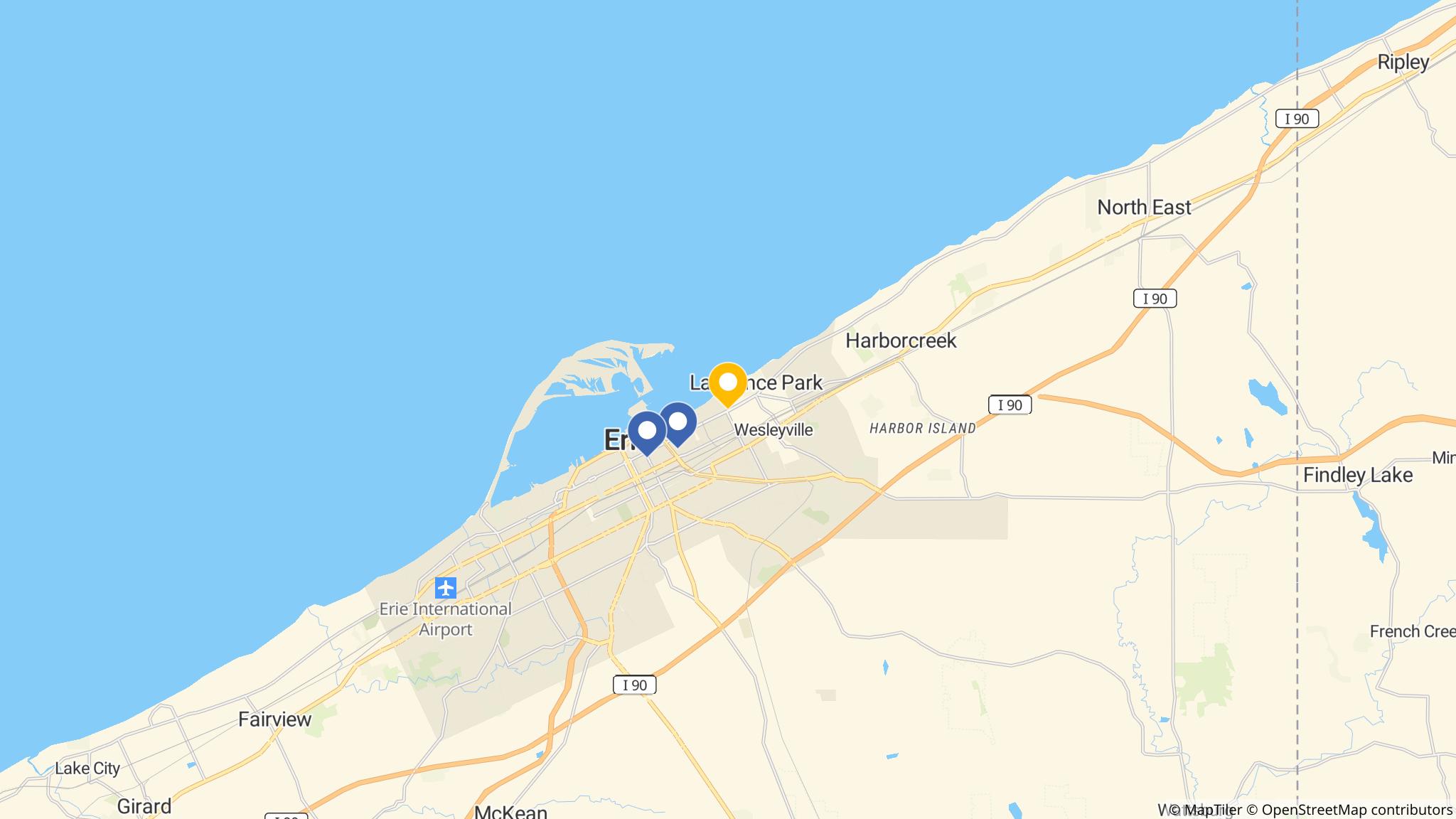 Street map of the ATM area