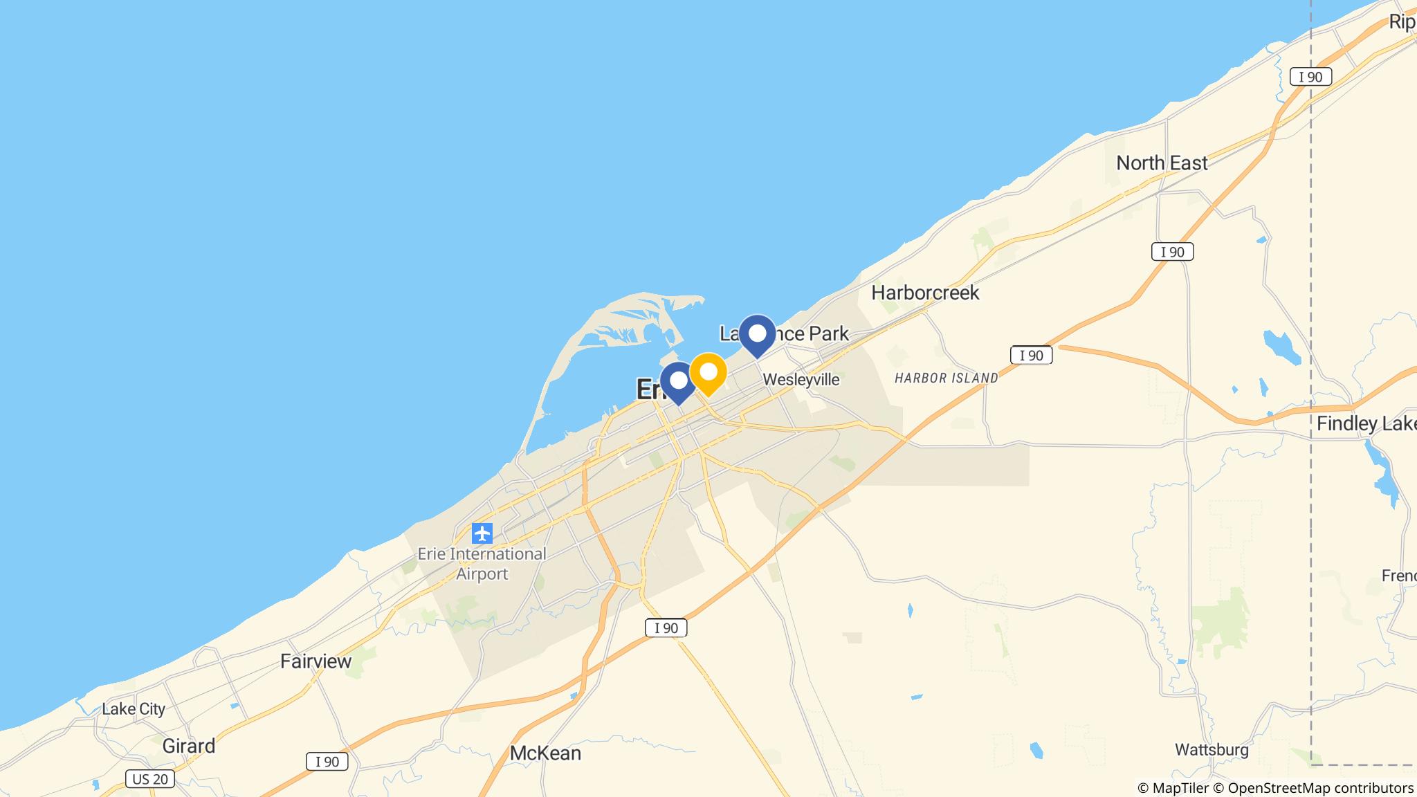 Street map of the ATM area