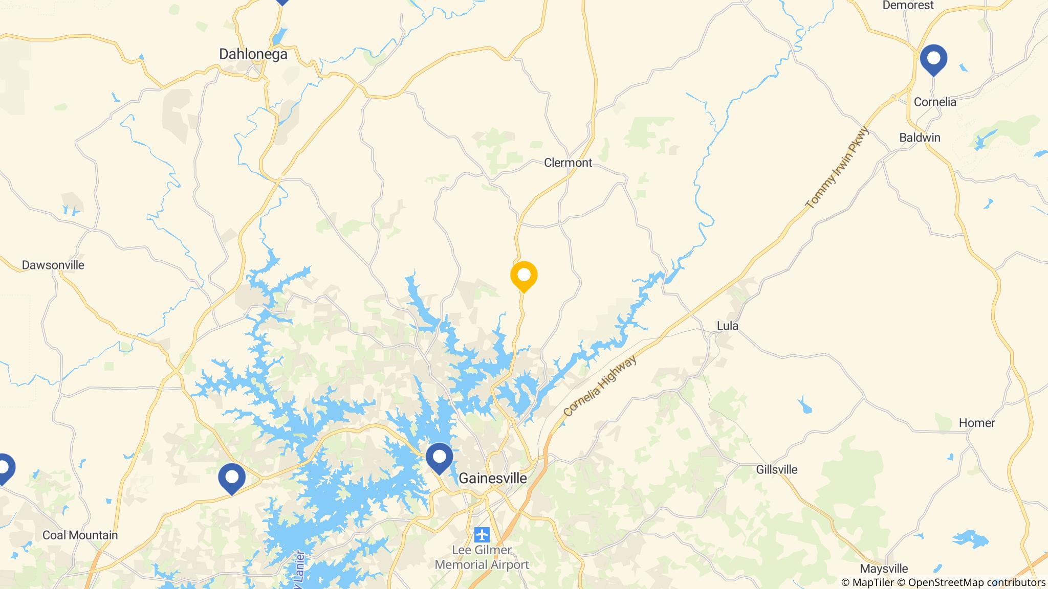 Street map of the ATM area