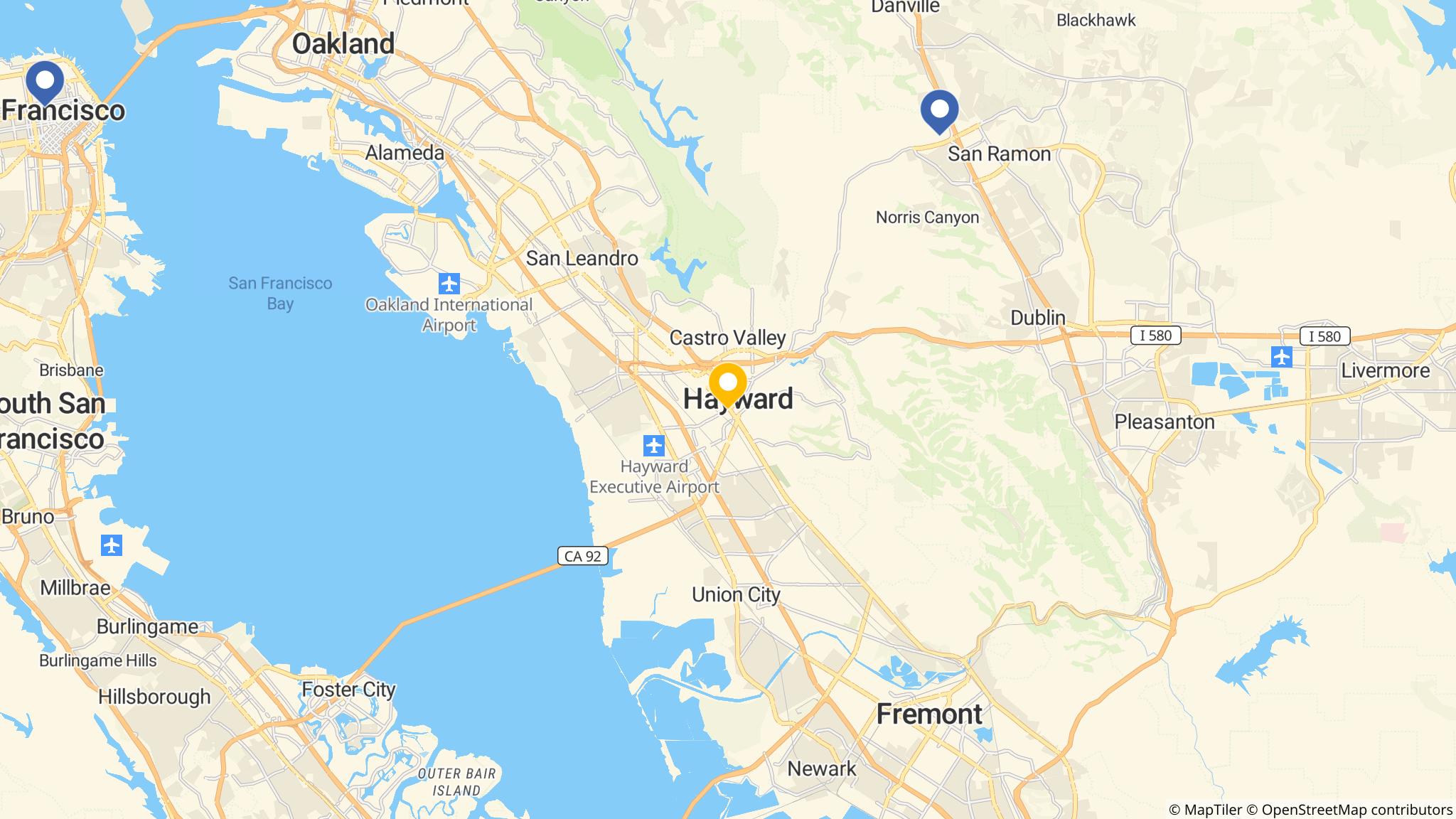 Street map of the ATM area