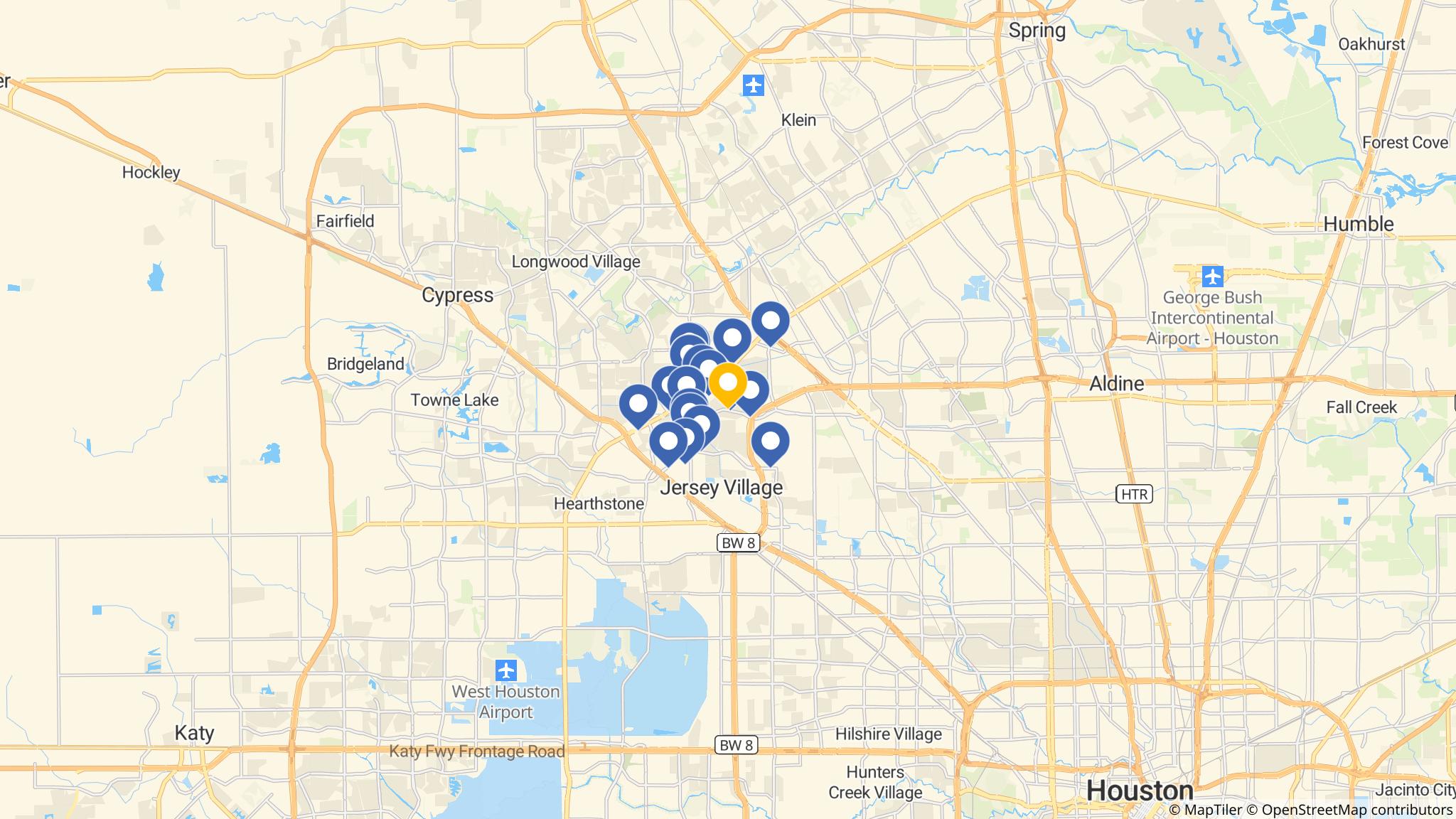 Street map of the ATM area