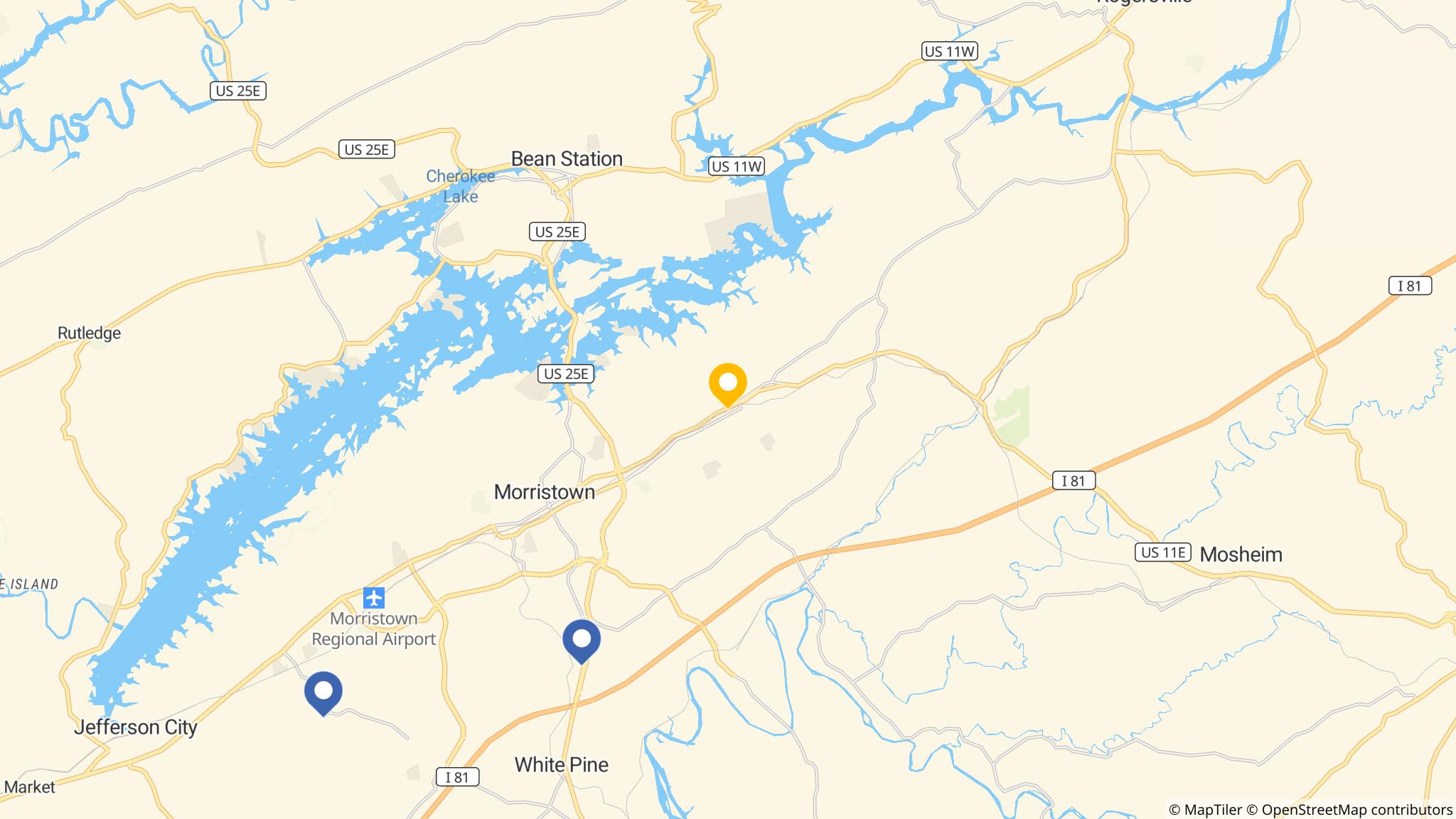 Street map of the ATM area