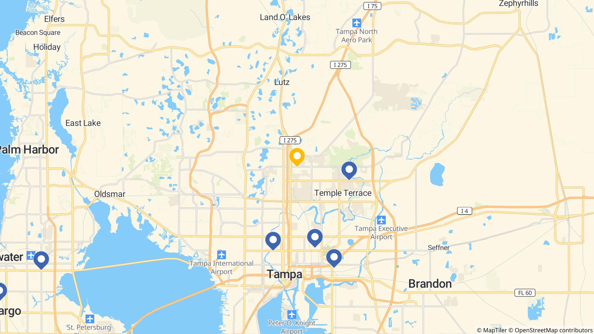Street map of the ATM area