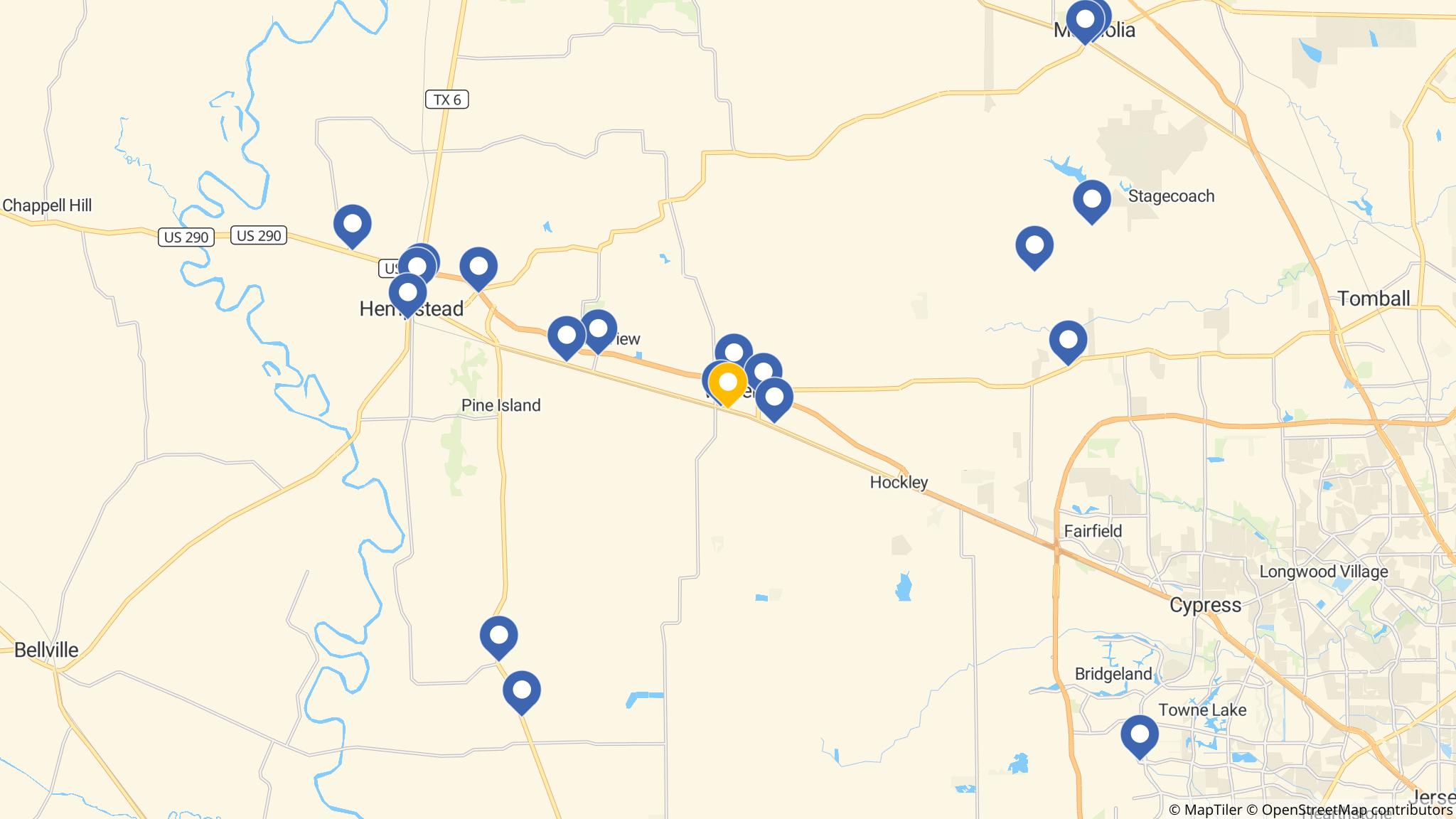 Street map of the ATM area