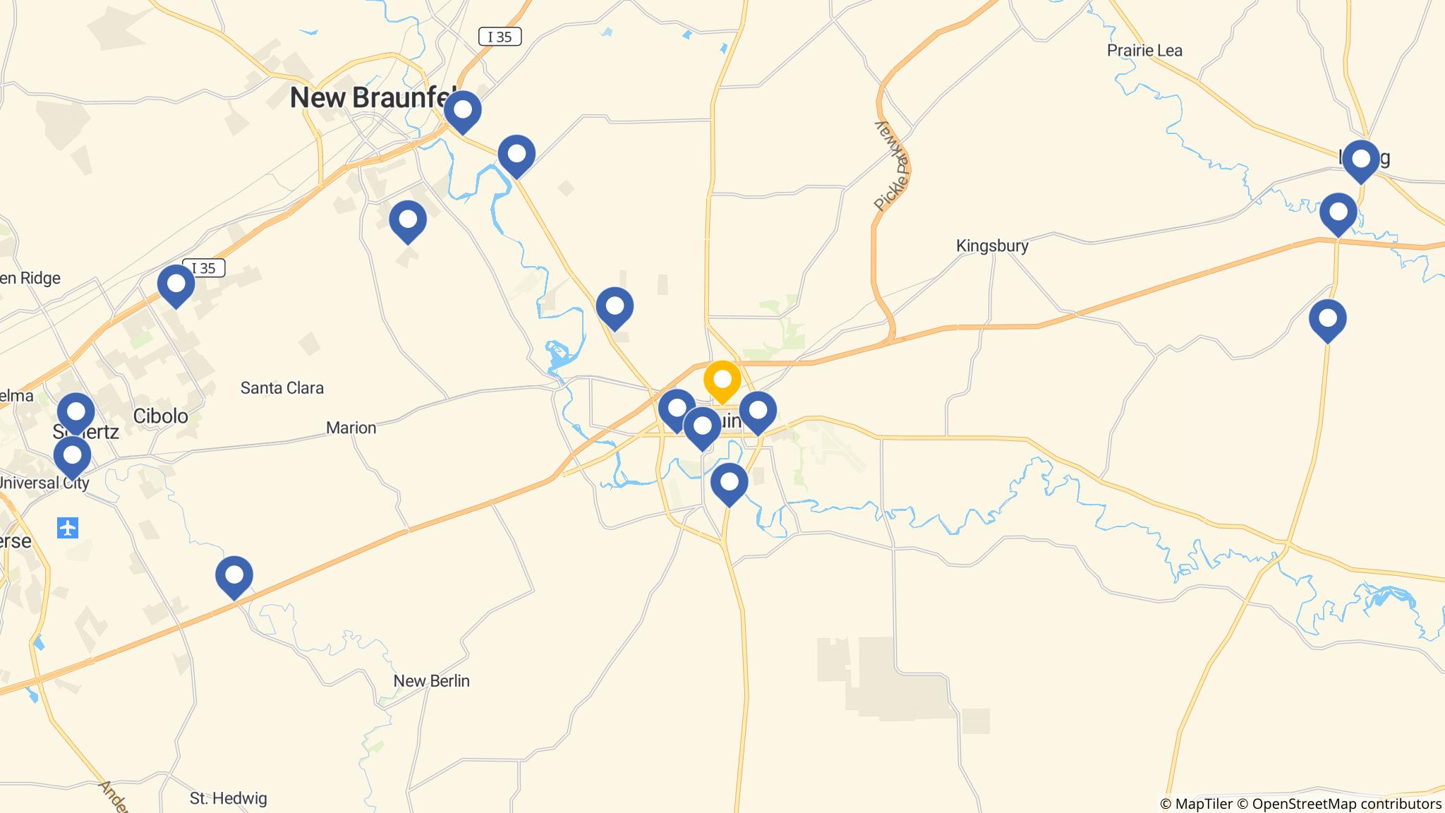 Street map of the ATM area