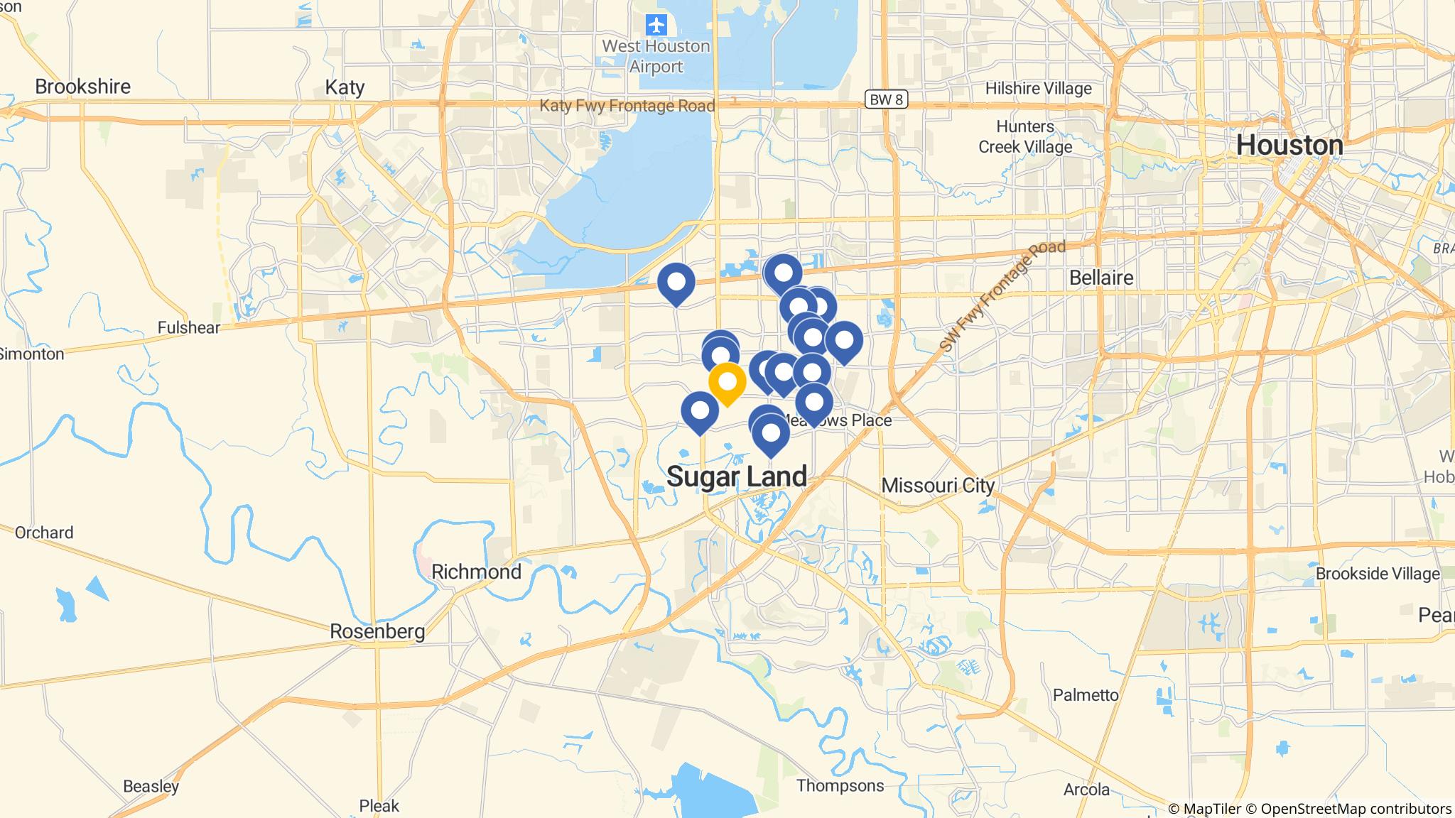 Street map of the ATM area