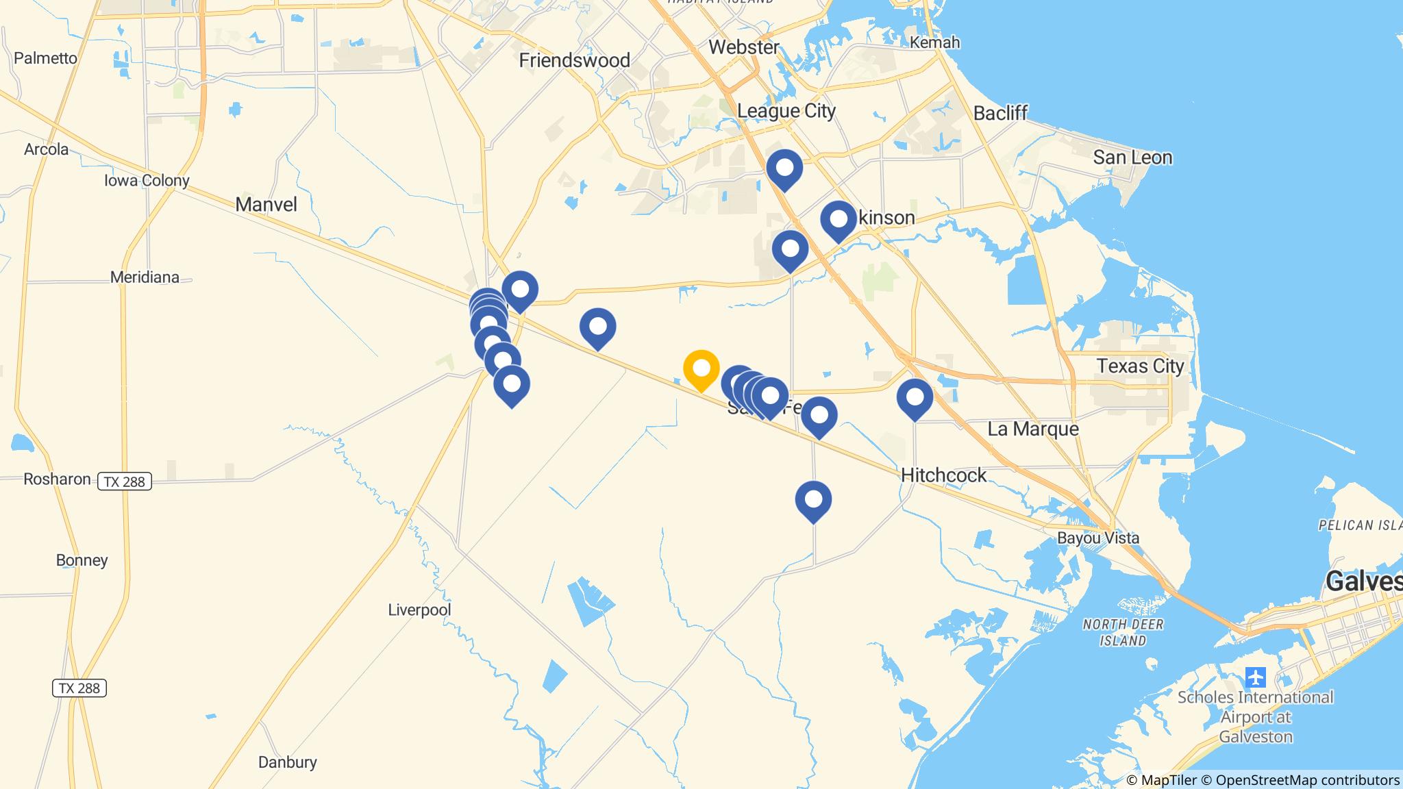 Street map of the ATM area