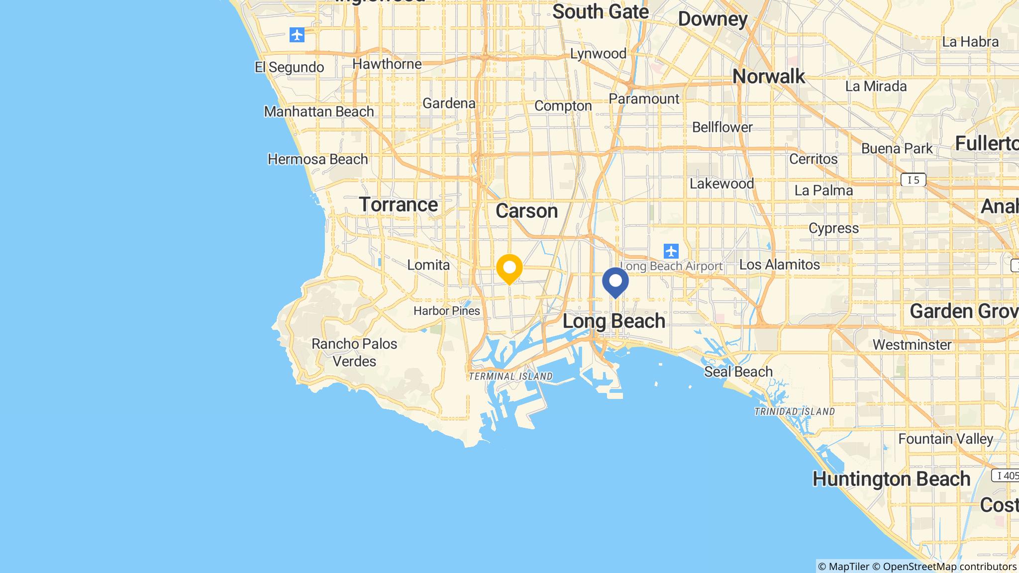 Street map of the ATM area