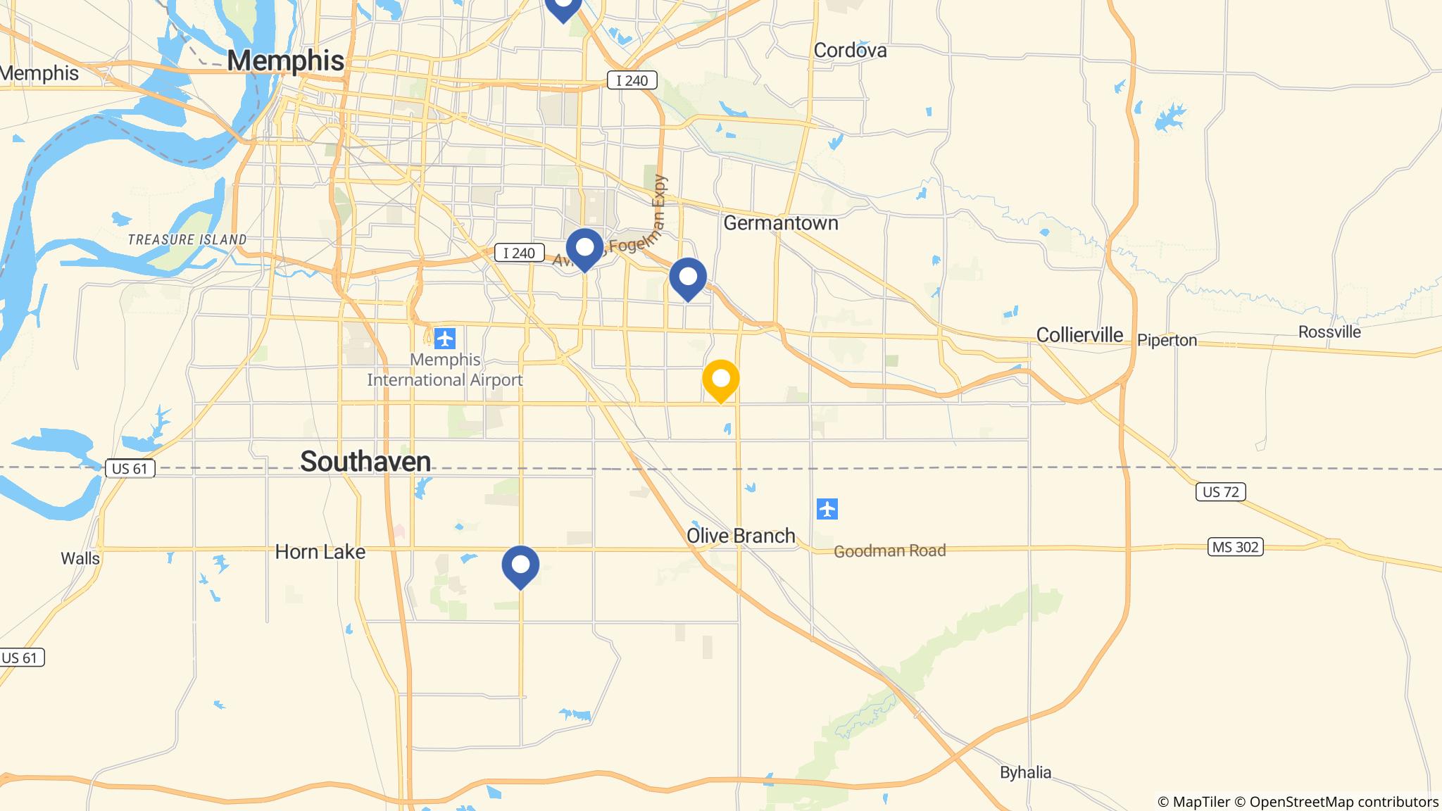 Street map of the ATM area