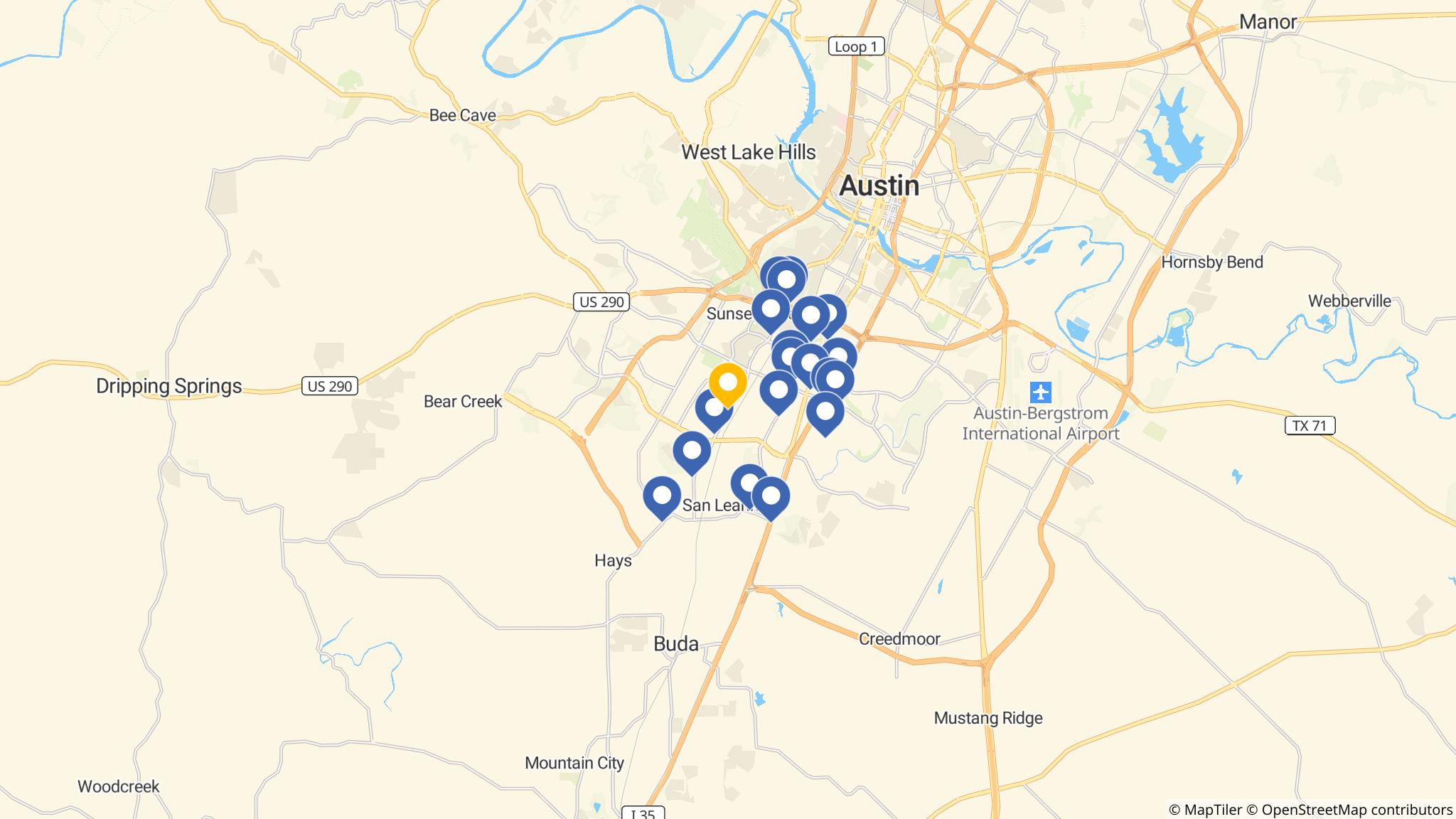 Street map of the ATM area