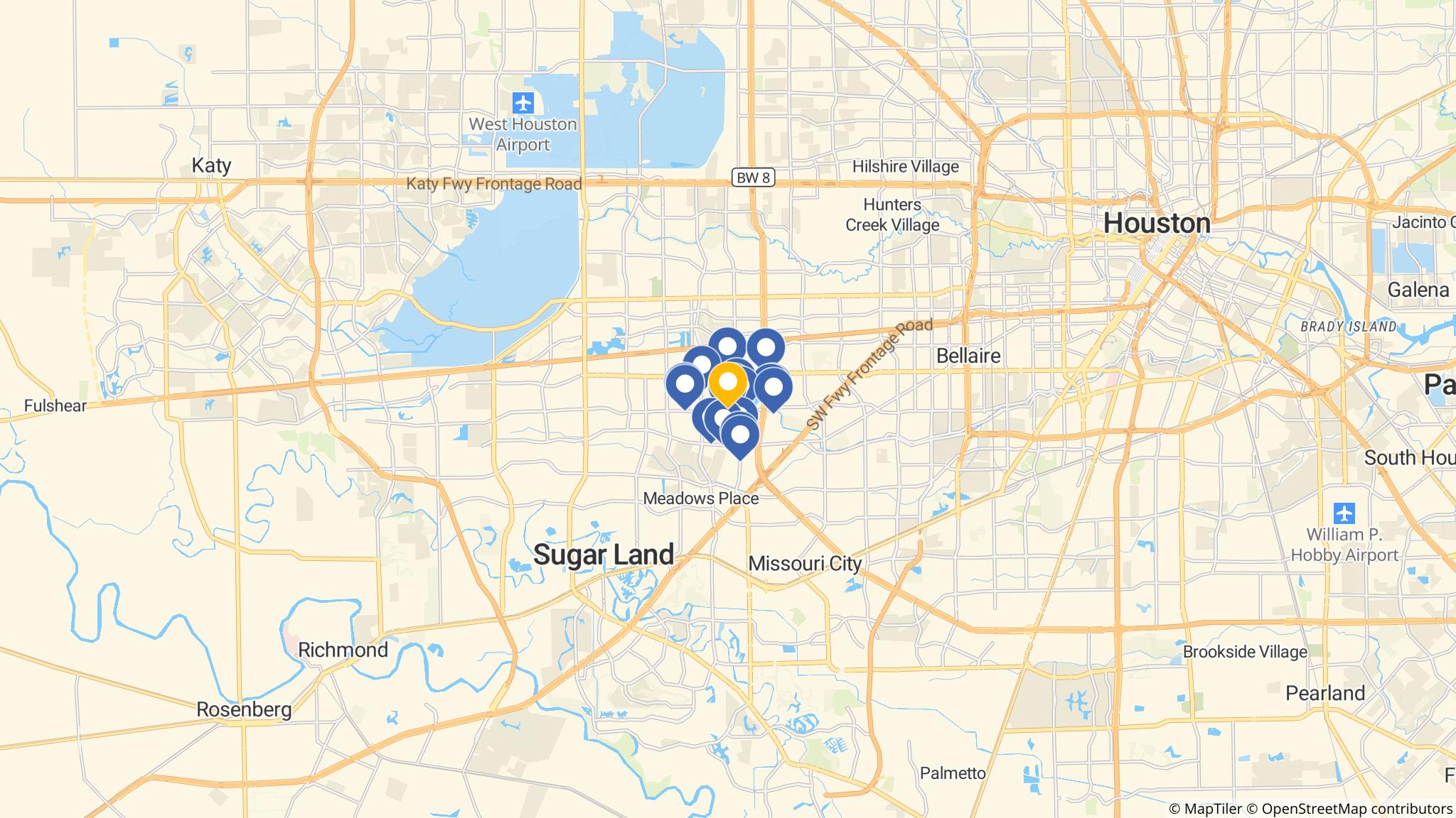 Street map of the ATM area