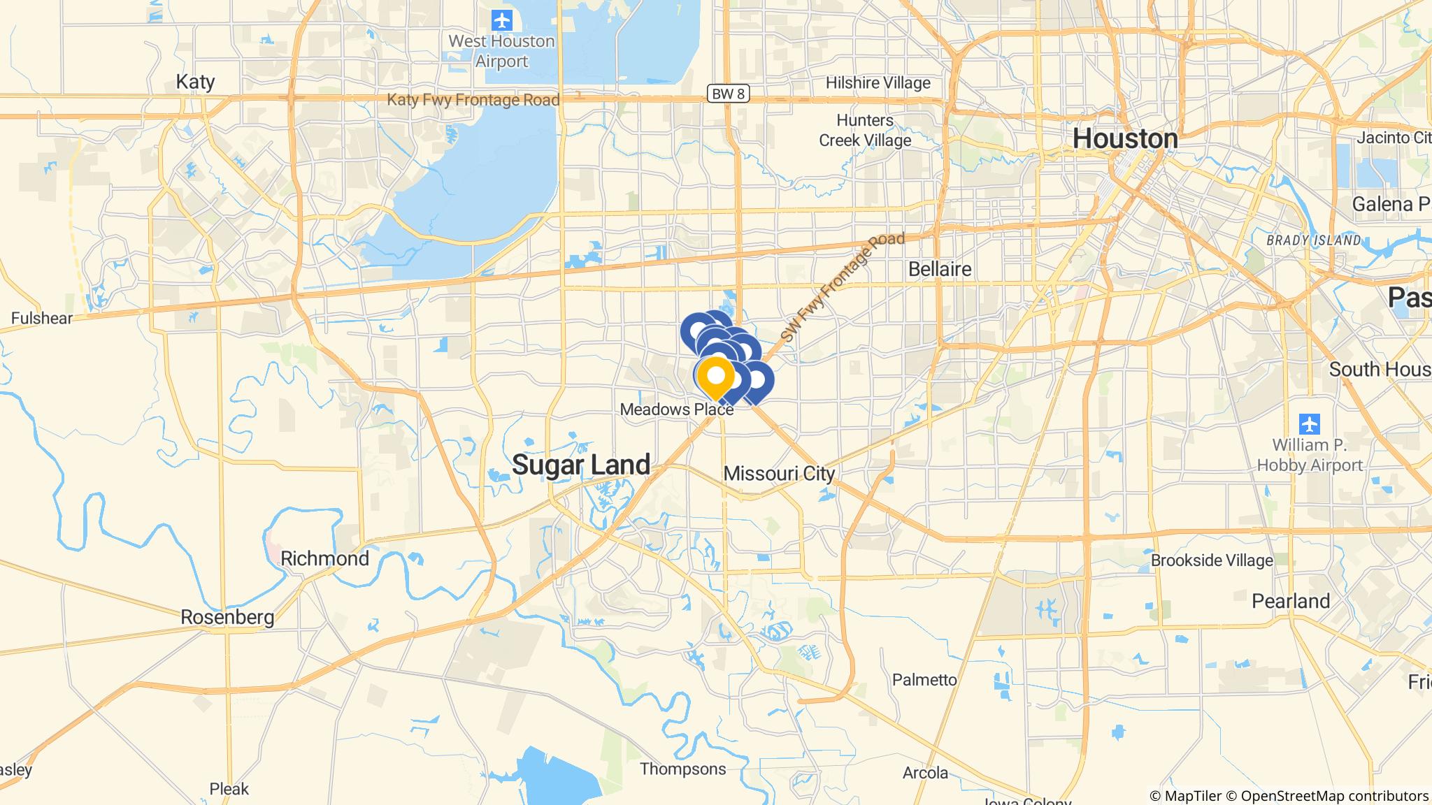 Street map of the ATM area