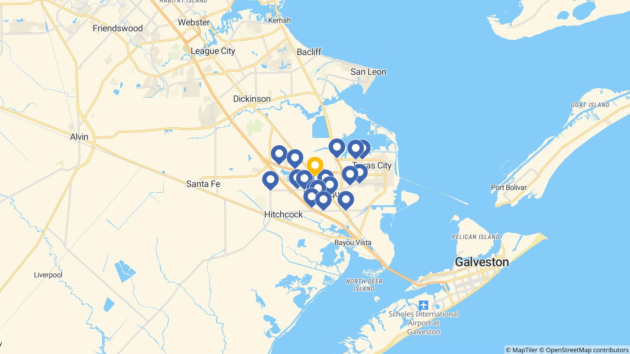 Street map of the ATM area