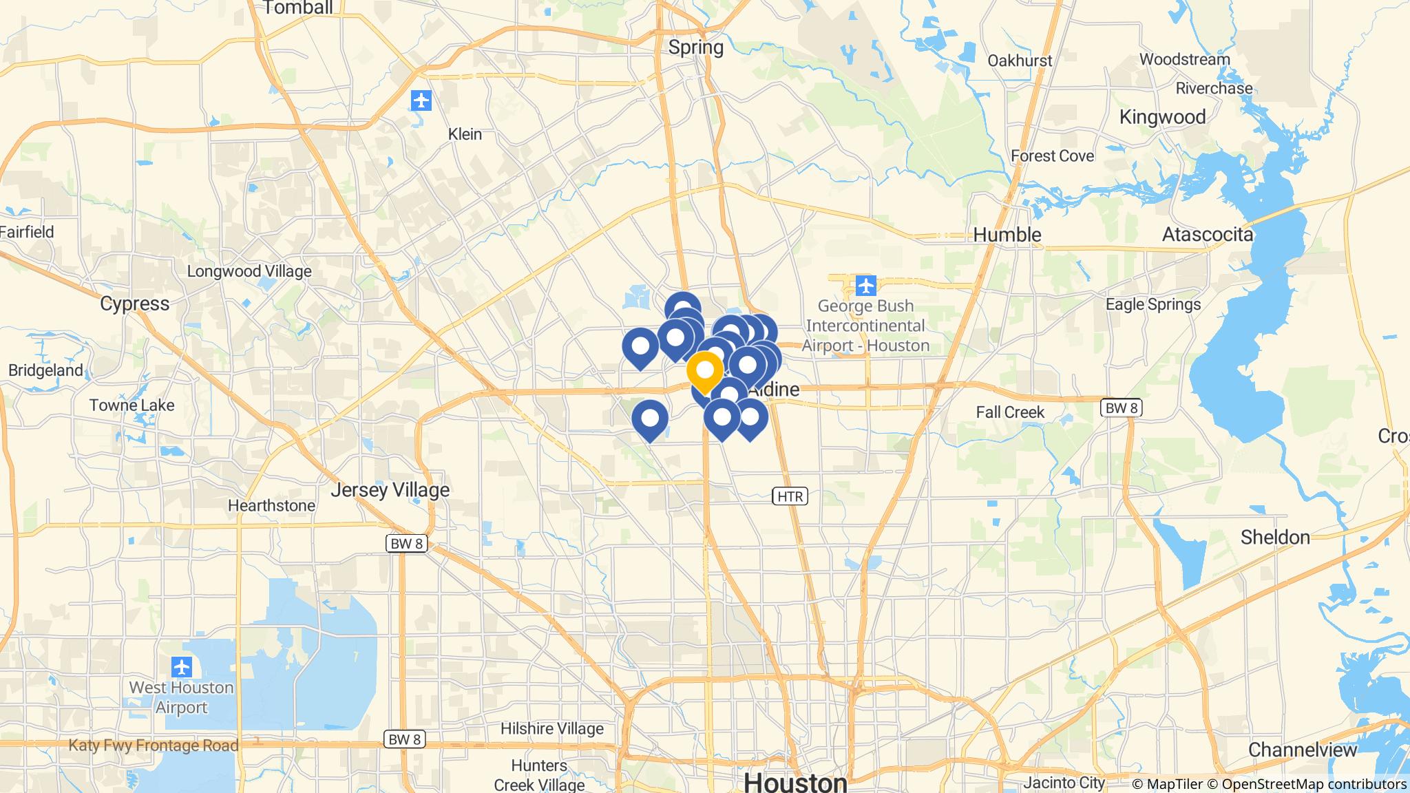 Street map of the ATM area