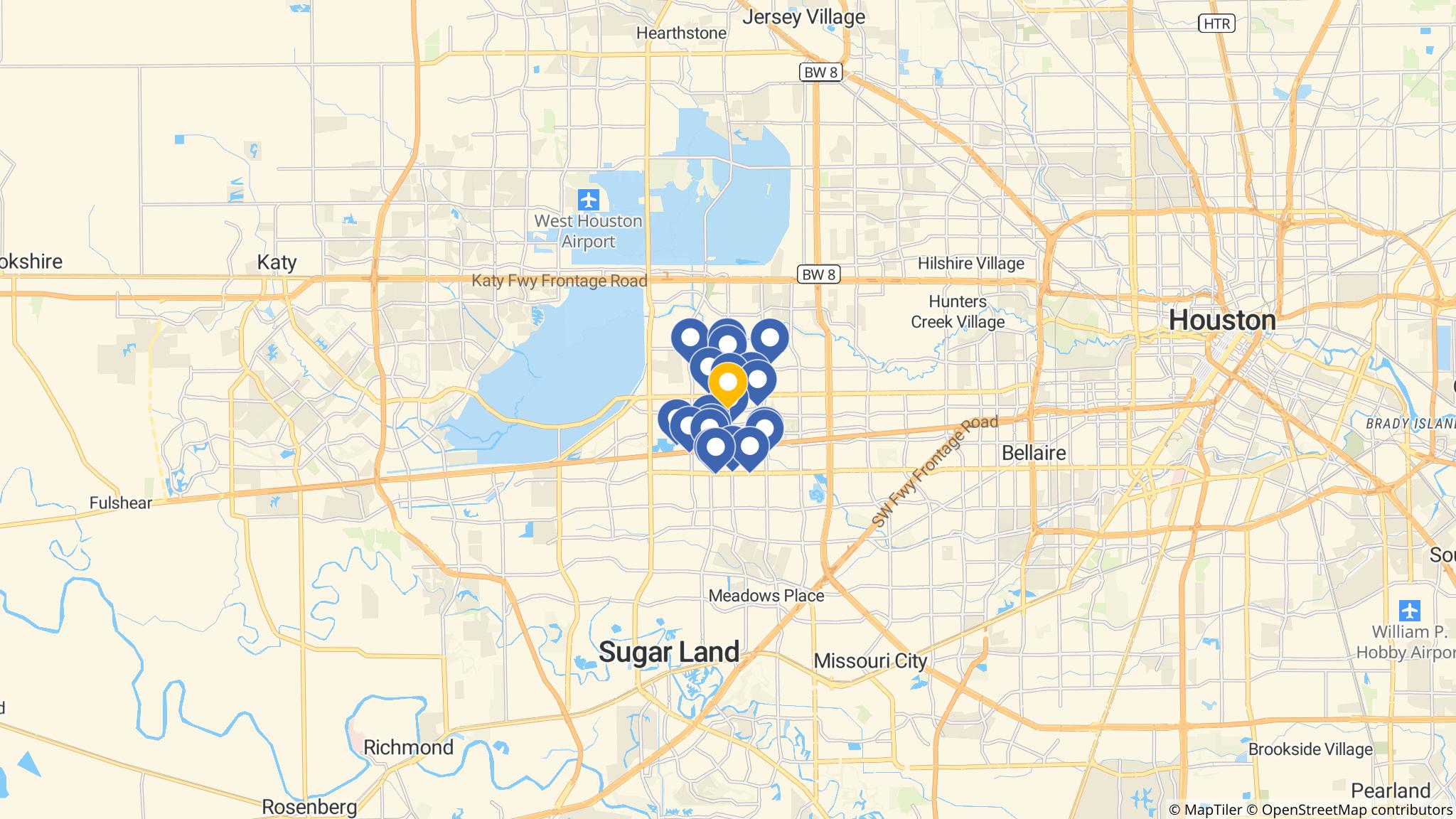 Street map of the ATM area